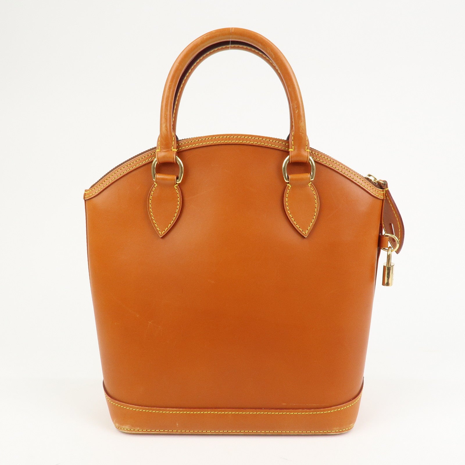 Louis Vuitton Lockit Nomade Leather Hand Bag Caramel Brown M85388