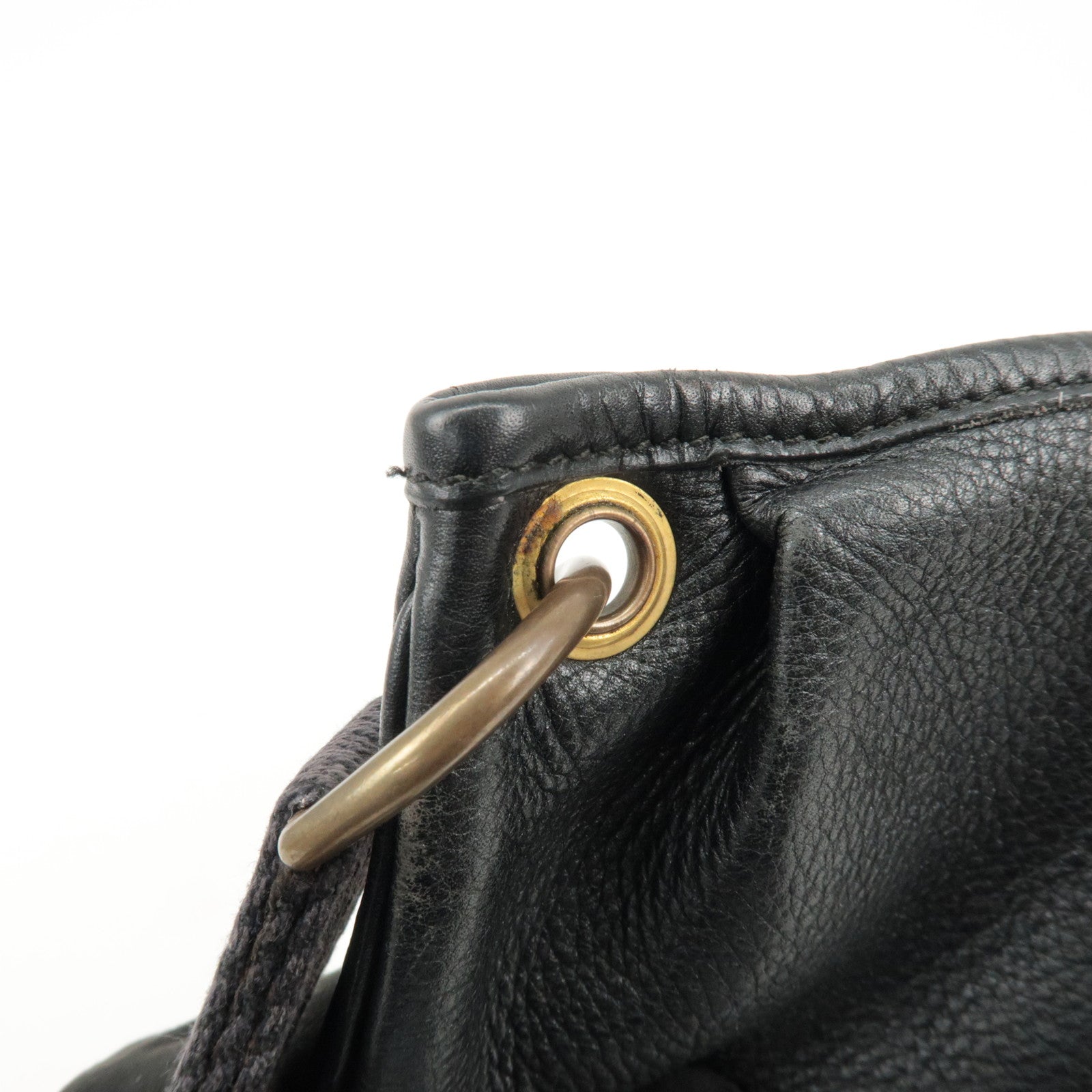 HERMES Mini Rodeo Leather Shoulder Bag Crossbody Bag Q Engraved Used