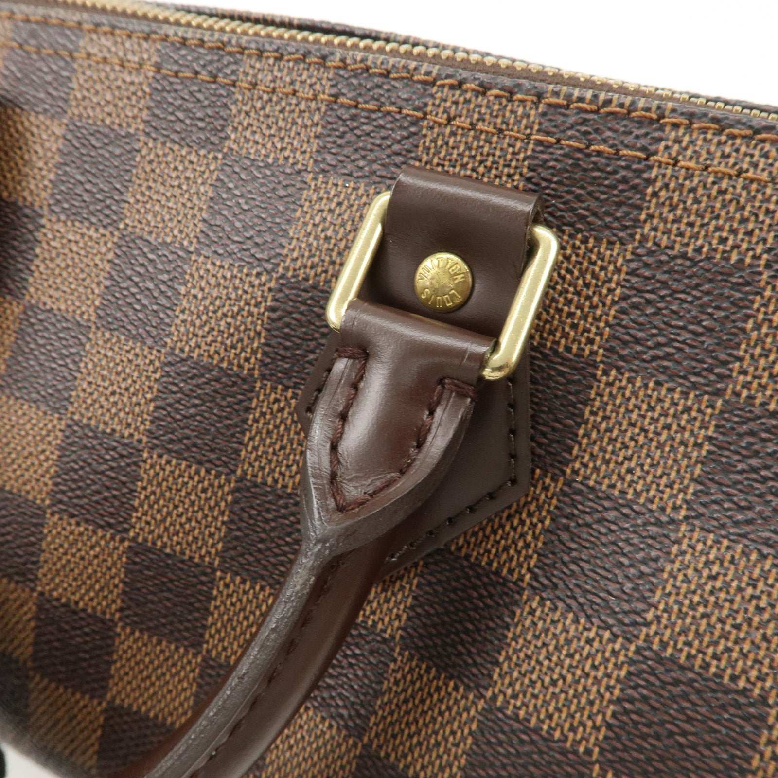 Louis Vuitton Damier Ebene Speedy 25 Hand Bag Boston Bag N41532