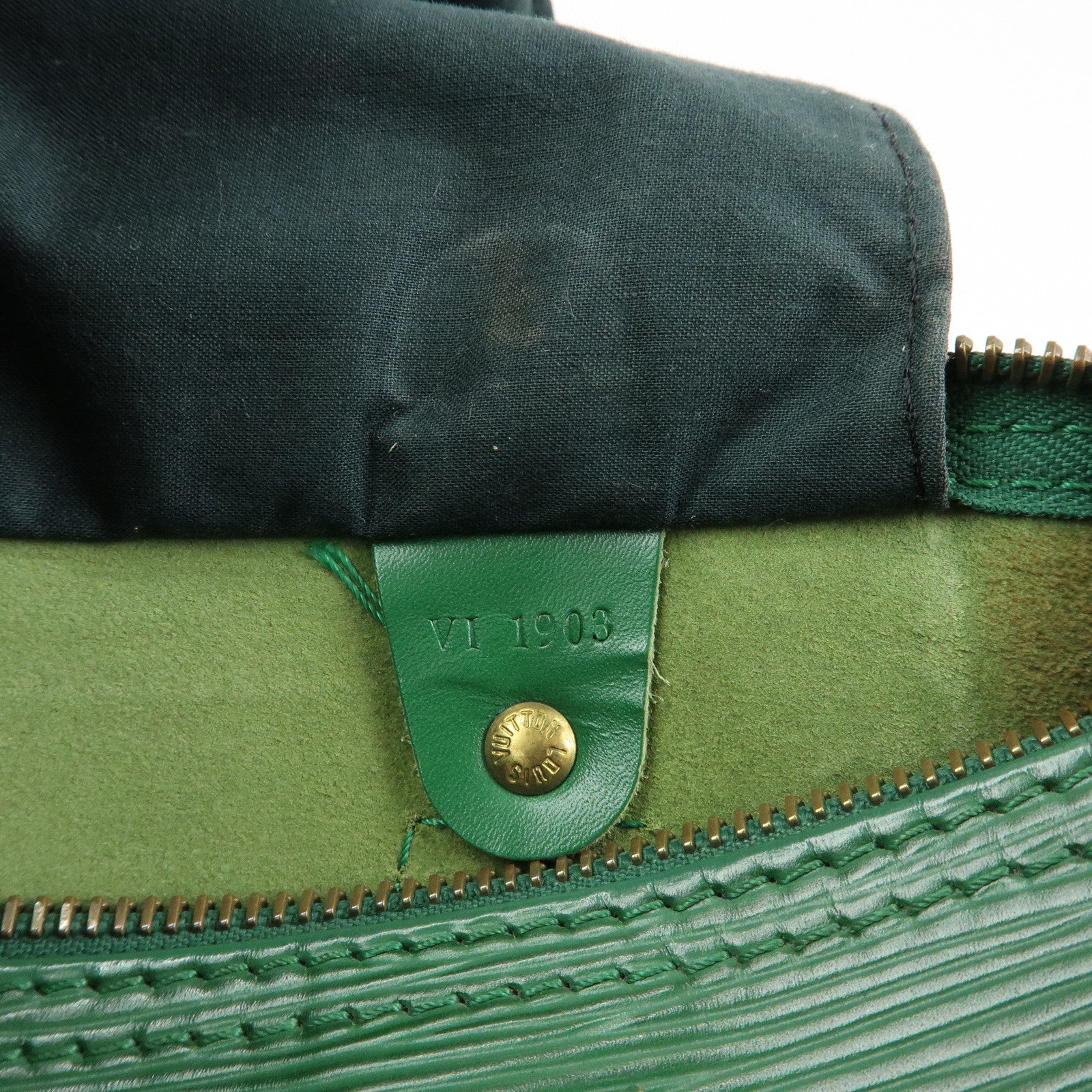 Louis Vuitton Epi Speedy 25 Hand Bag Boston Bag Borneo Green M43014