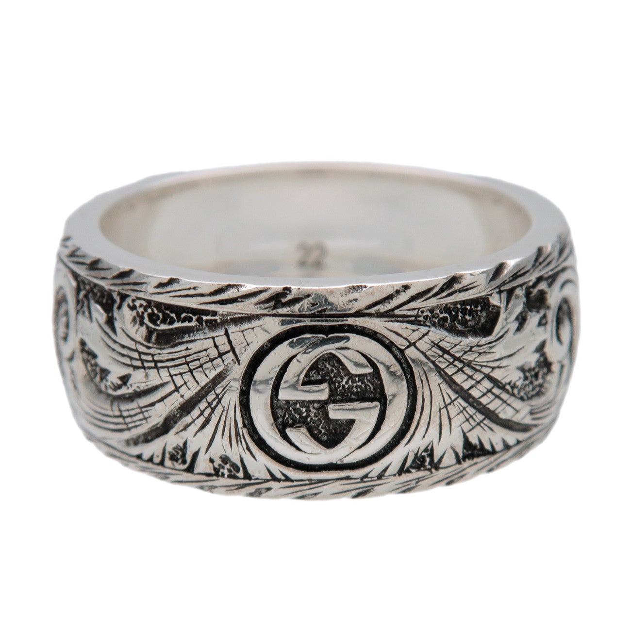 GUCCI Tiger Head Ring SV925 Silver #22 US9.5 EU61 HK21 433571