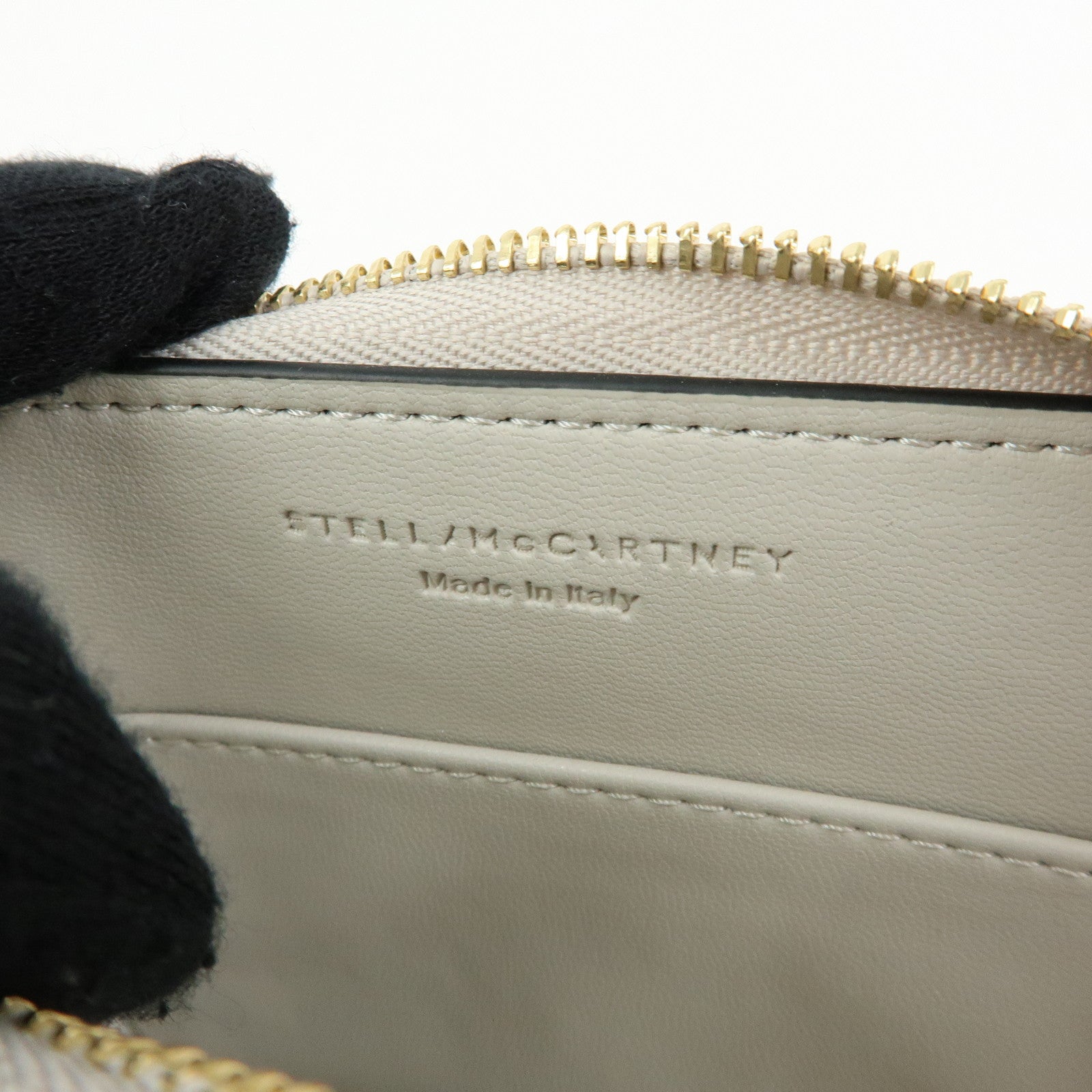 STELLA MCCARTNEY Faux Vegan Leather Compact Wallet Card Case