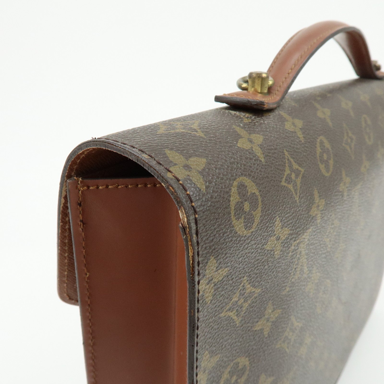 Louis Vuitton Monogram Porte Documents Bandoulière Brown M53338