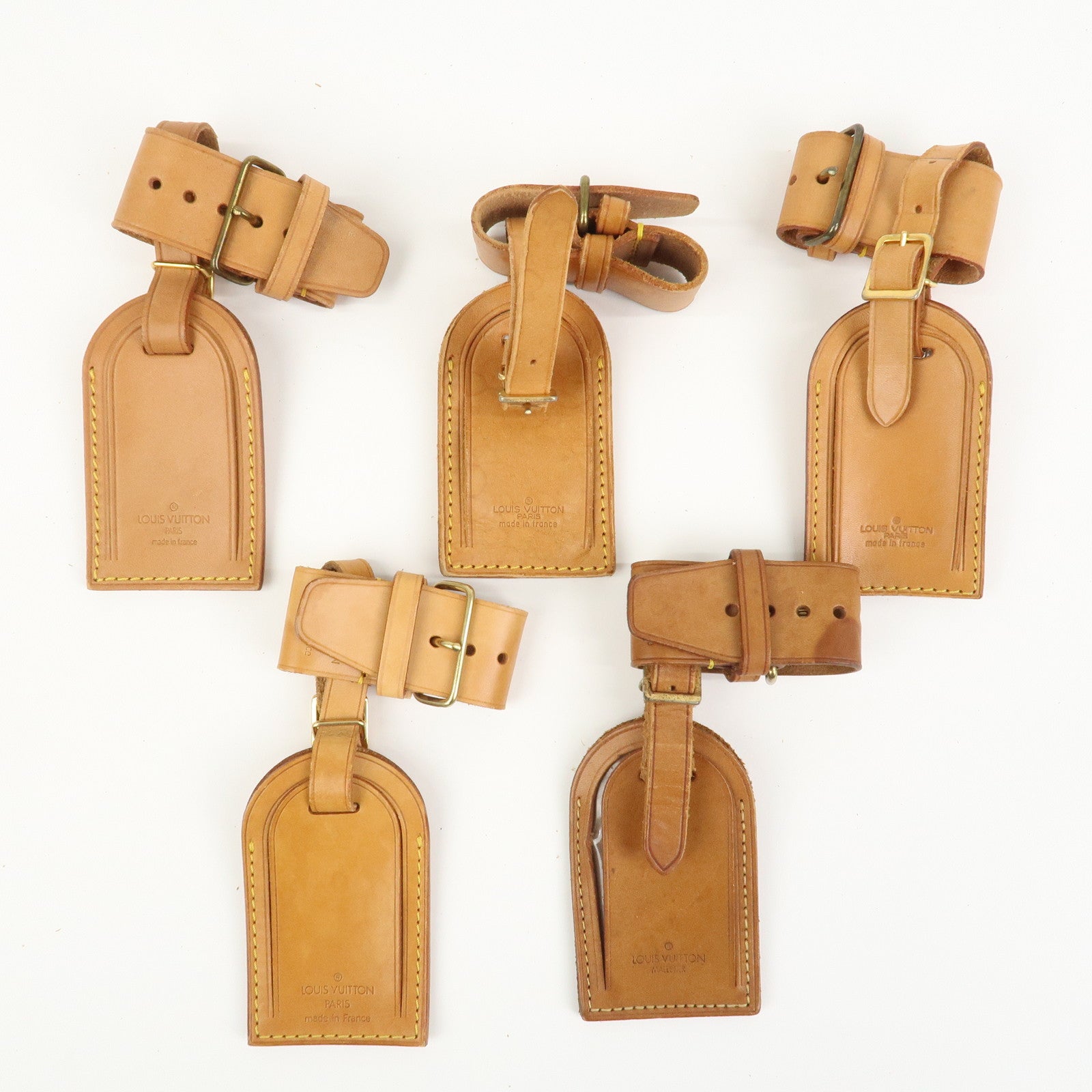 Louis Vuitton Set Of 20 Leather Name Tag & Poignet