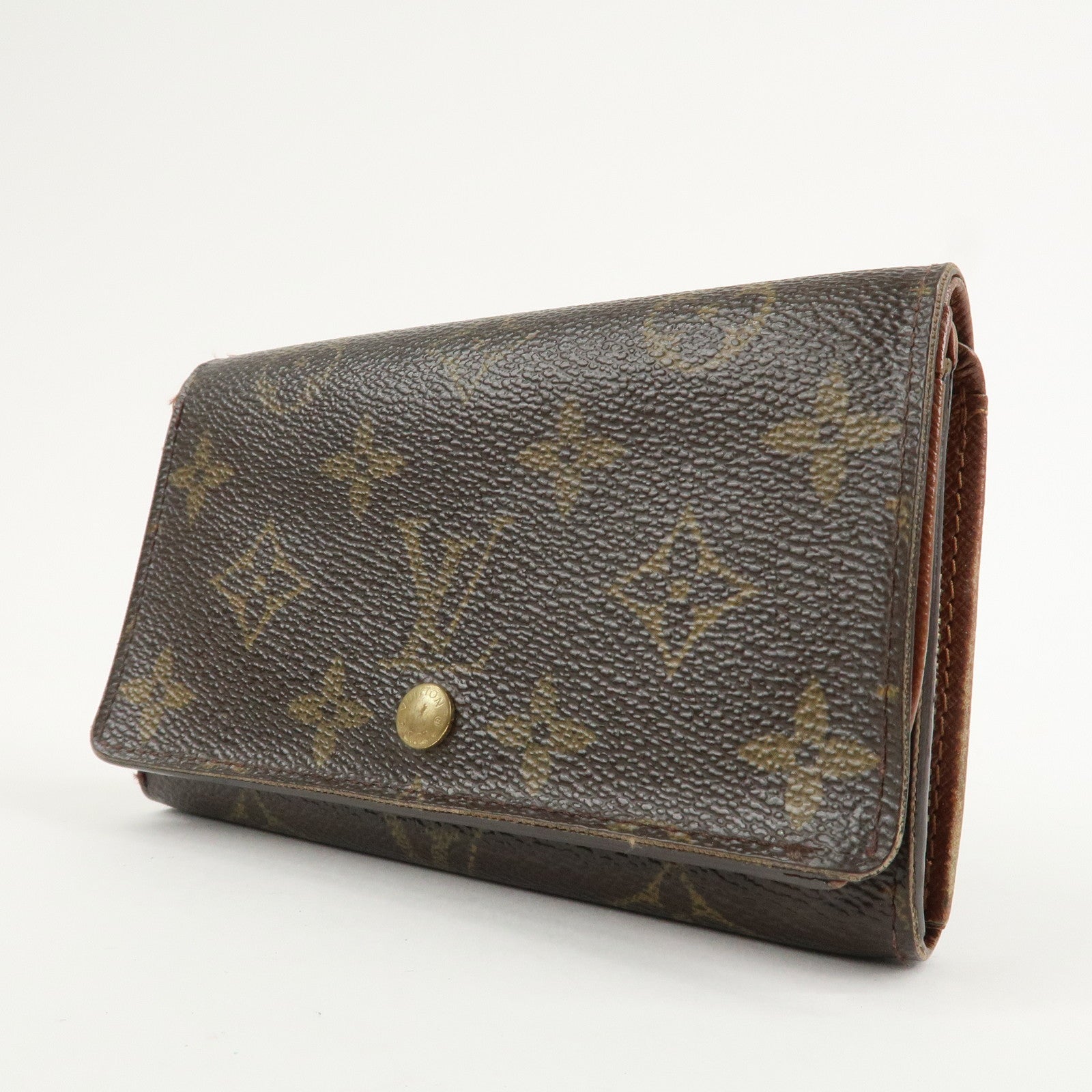 Louis Vuitton Set of 2 Monogram Canvas Wallet M61723 M61736 Used