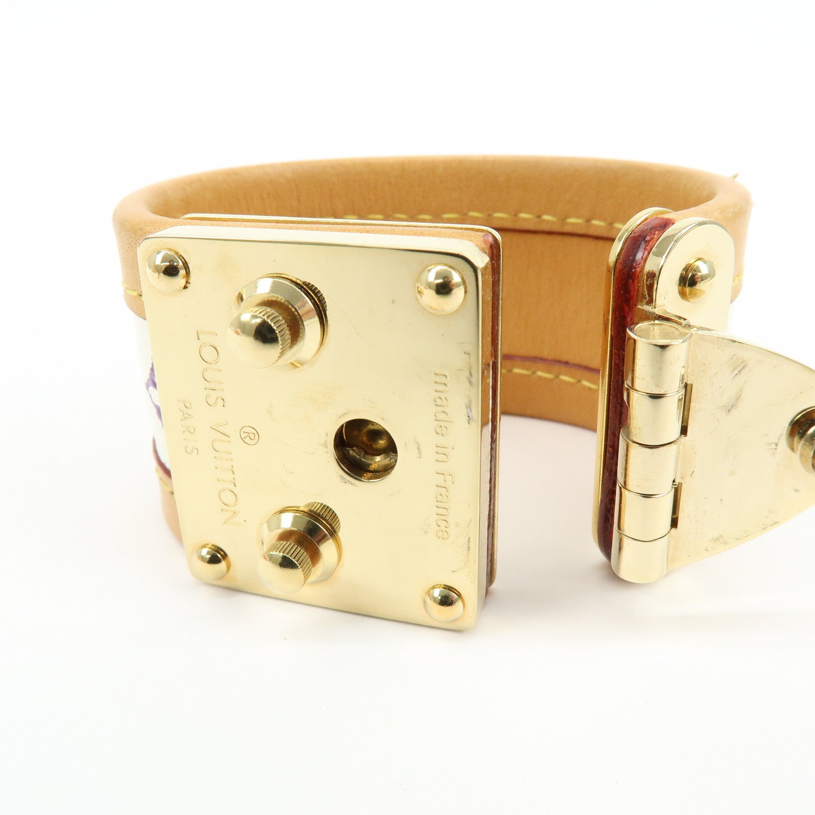 Louis Vuitton Monogram Multicolor Bracelet Serrure Bangle M92593