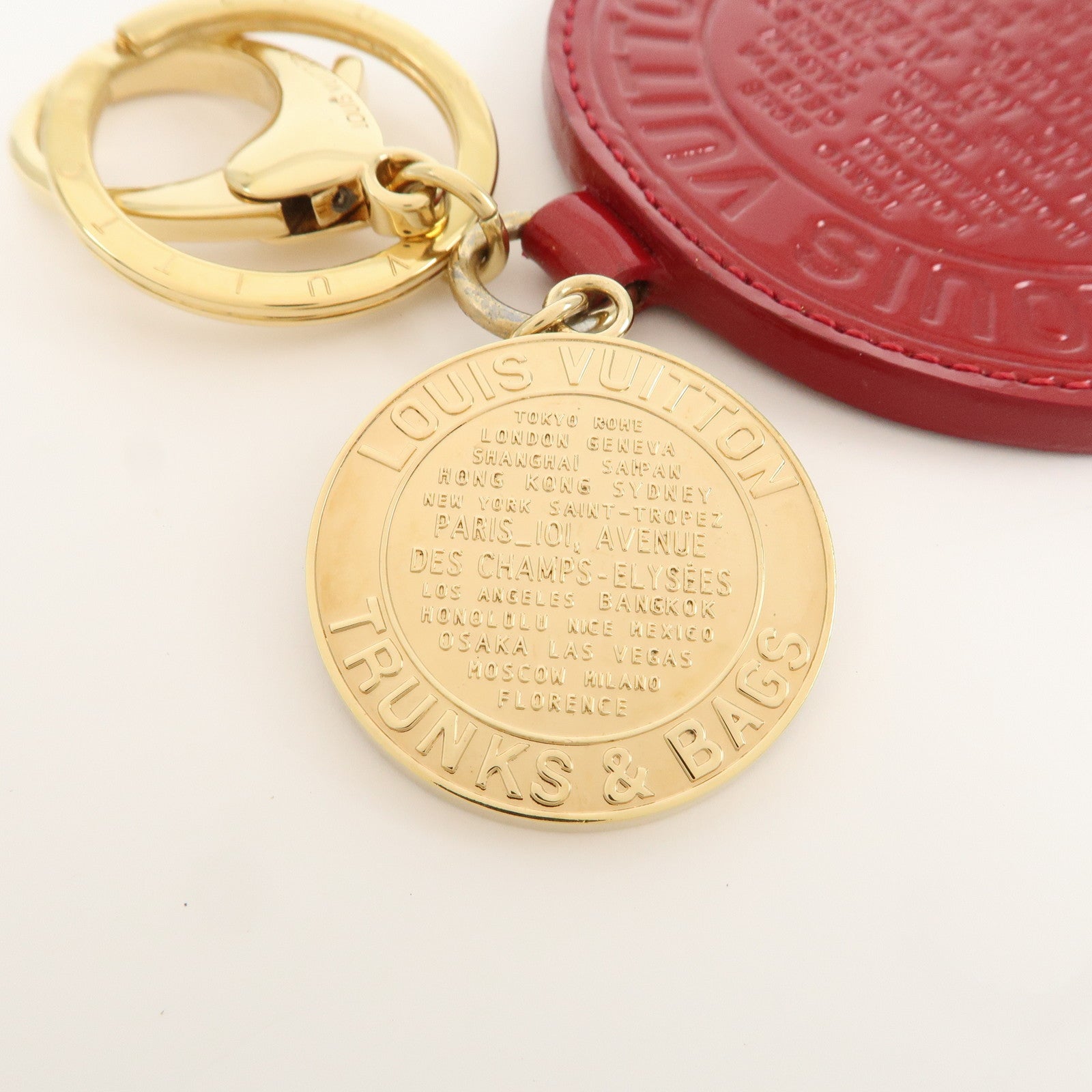 Louis Vuitton Vernis Porte Cles Ron T&B Bag Charm Key Charm M93605