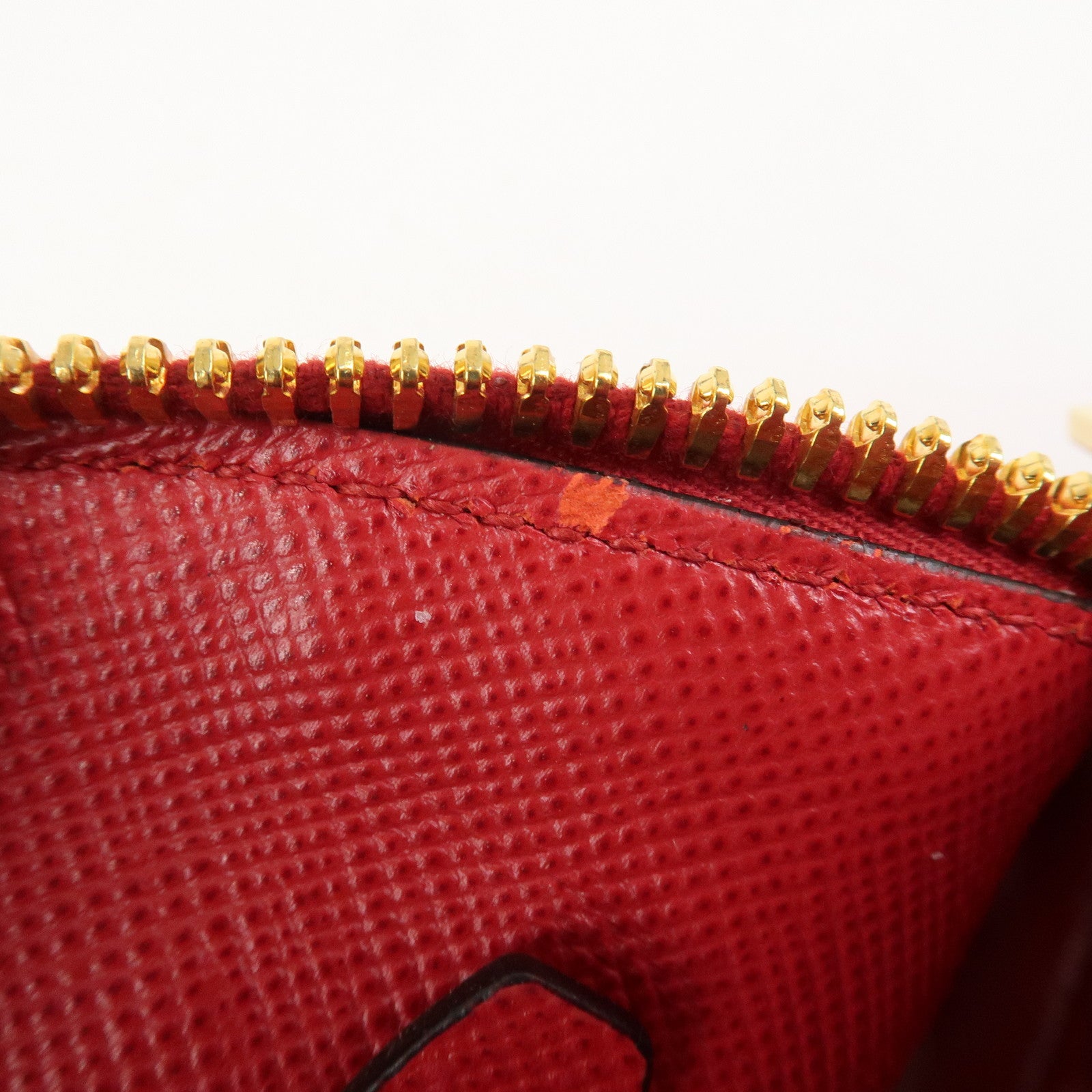 PRADA Logo Saffiano Leather 2Way Hand Bag Shoulder Bag Red BL0907
