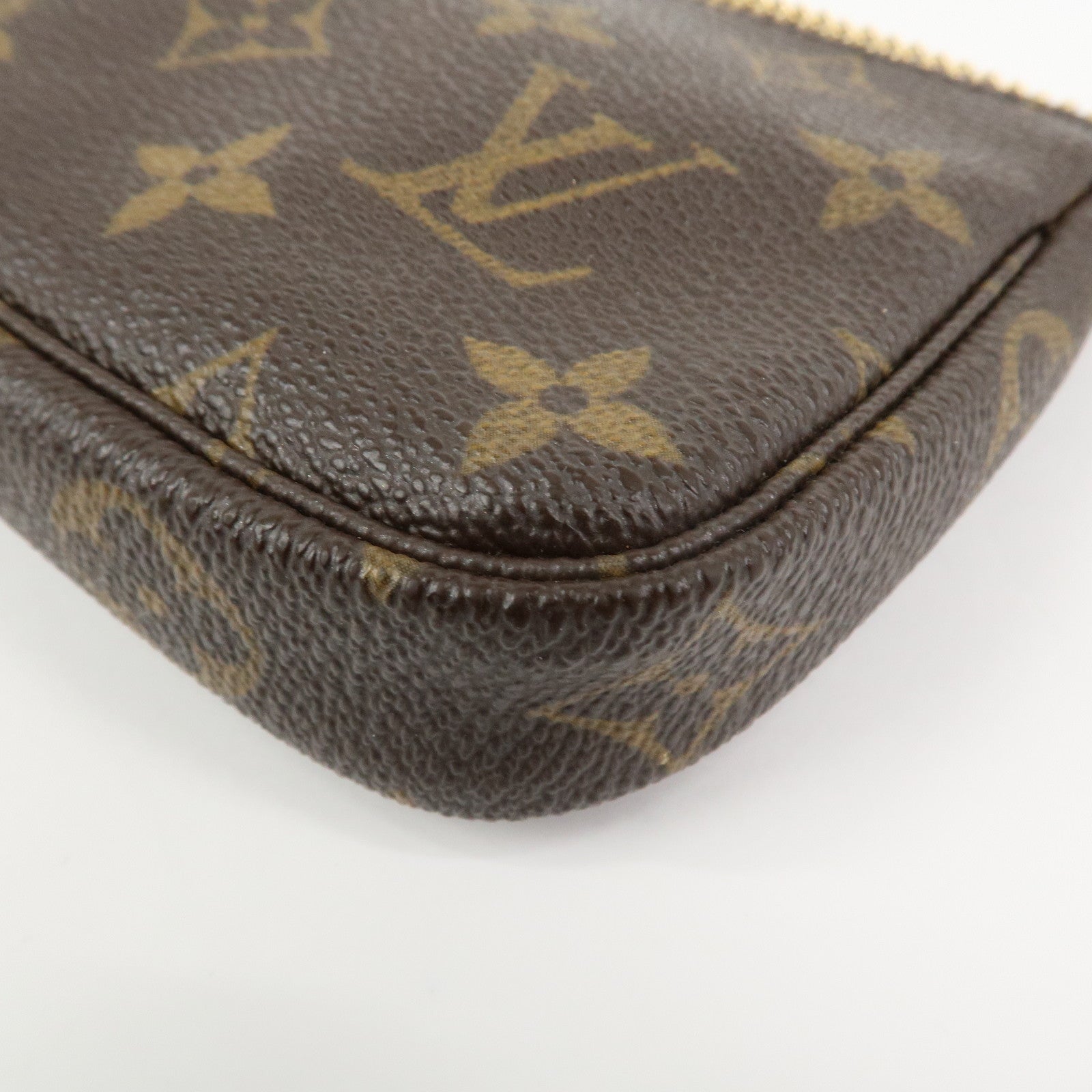 Louis Vuitton Monogram Mini Pochette Accessoires Hand Bag M58009