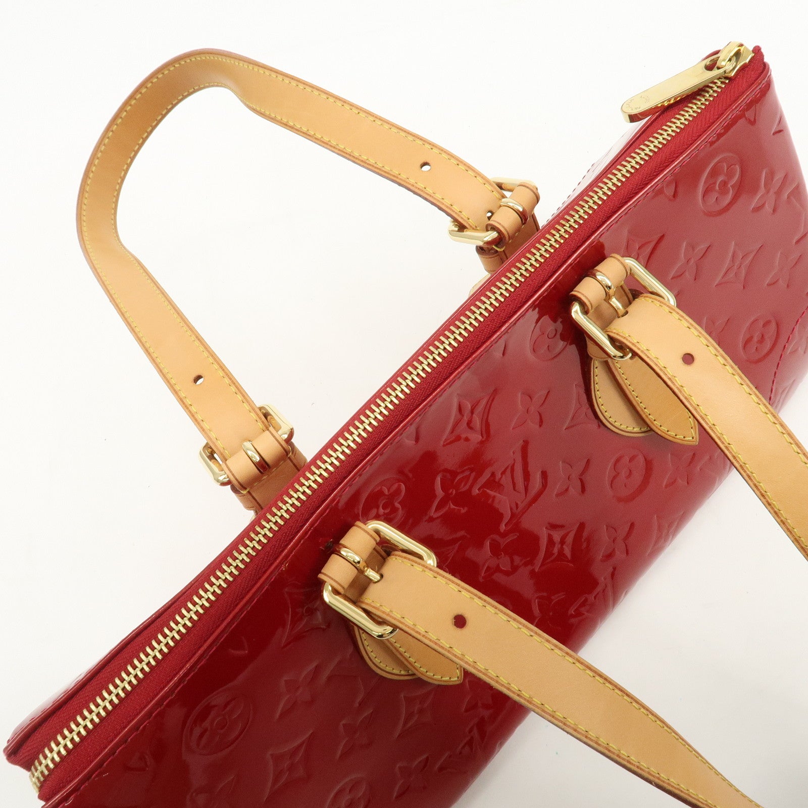 Louis Vuitton Vernis Rosewood Avenue Hand Bag Pomme D'Amour M93507