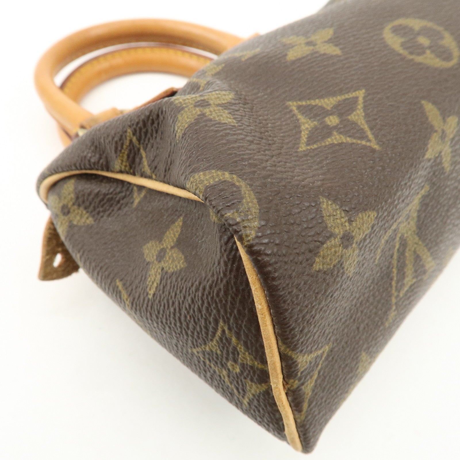 Louis Vuitton Monogram Canvas Mini Speedy Hand Bag Brown M41534