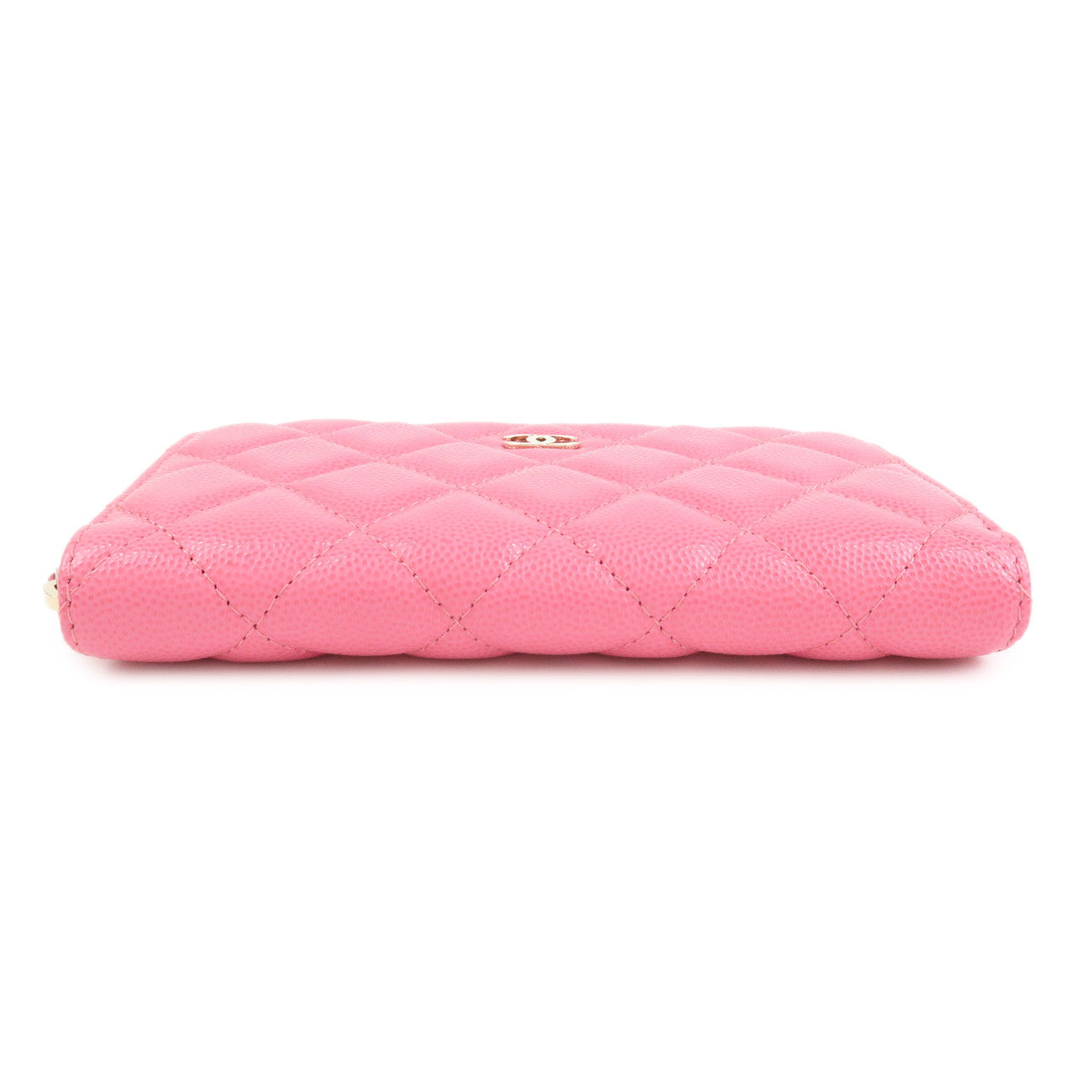 CHANEL Matelasse Caviarskin Small Wallet Pink A80481