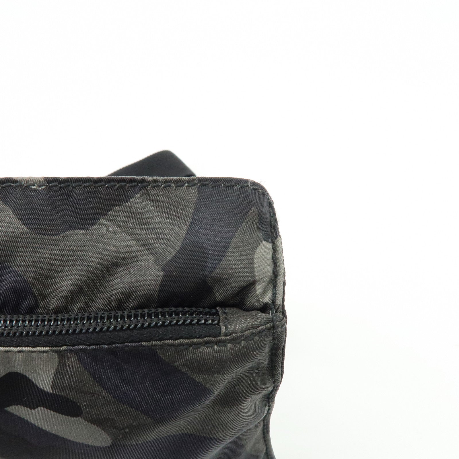 PRADA Triangle Logo Nylon Shoulder Bag Crossbody Bag Camouflage