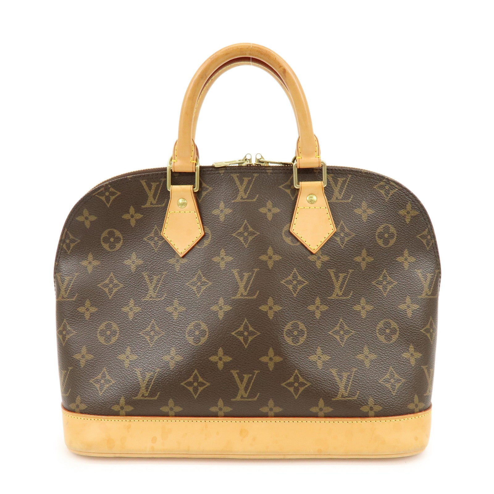 Louis Vuitton Monogram Alma Hand Bag Brown M51130