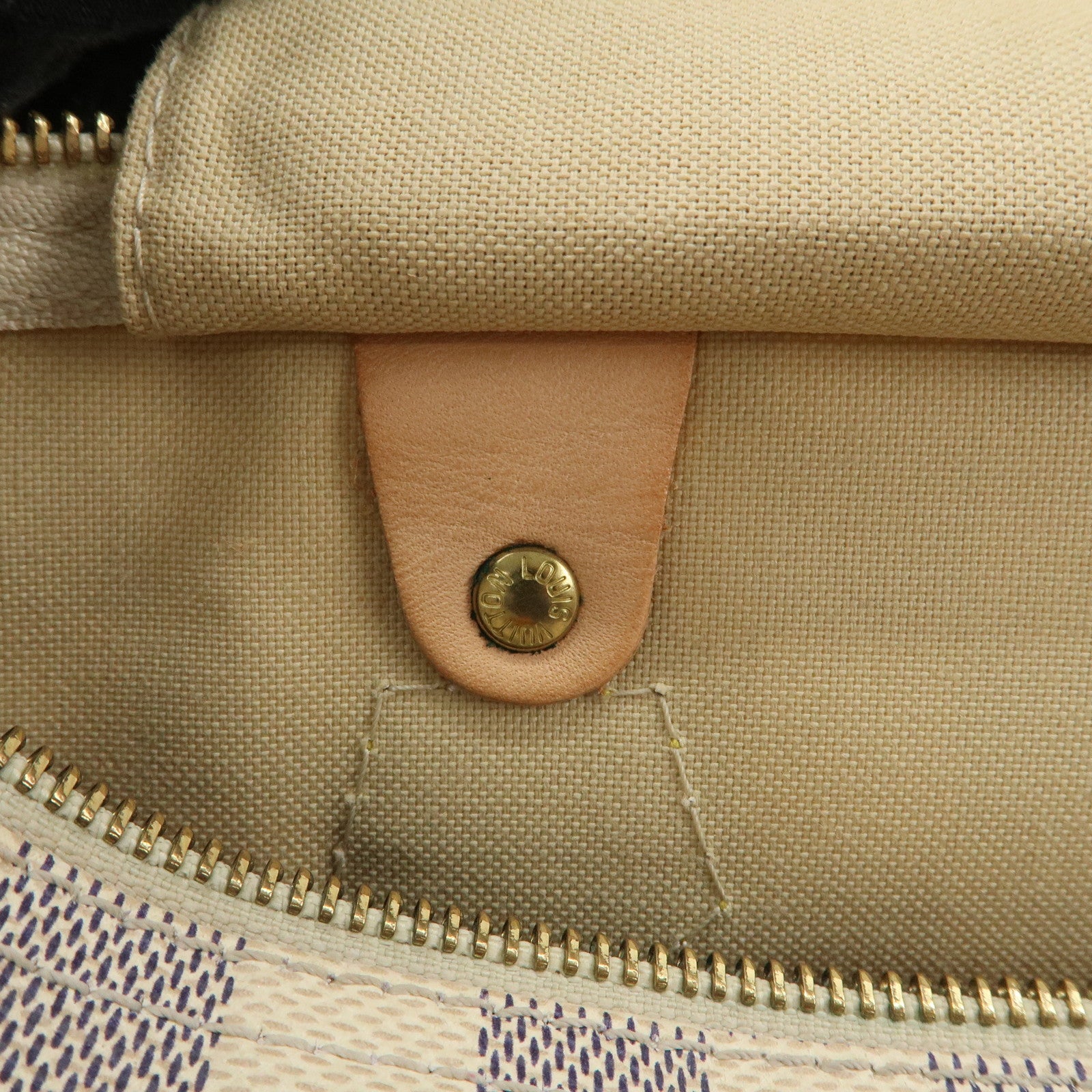 Louis Vuitton Damier Azur Speedy 30 Hand Bag Boston Bag N41533 Used