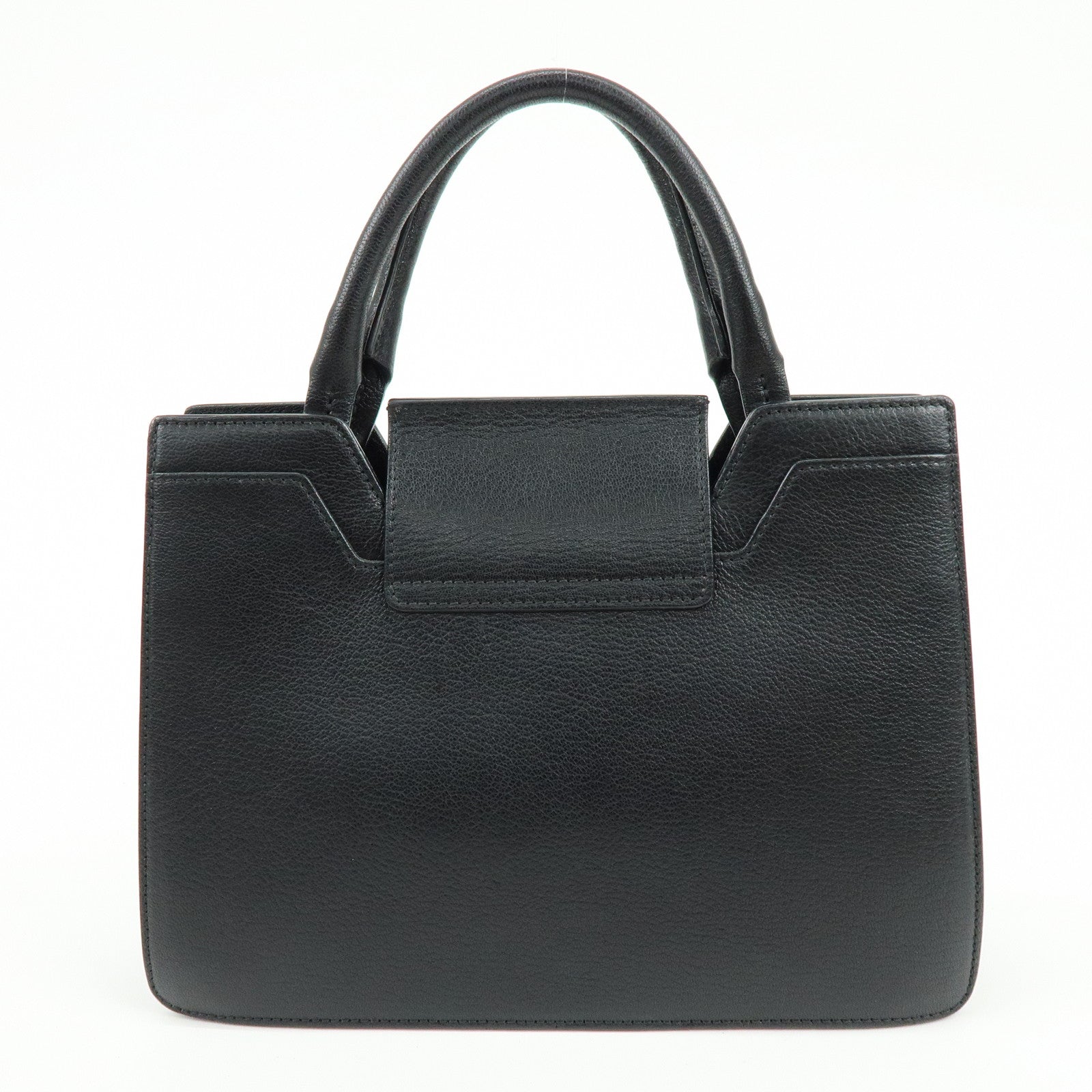 JIMMY CHOO Rebel Bag Leather Hand Bag Black