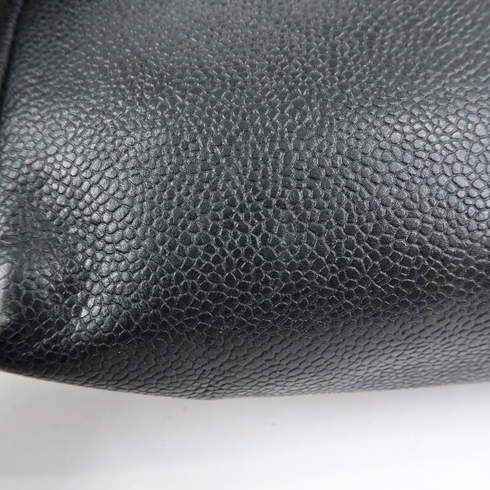 CHANEL COCO Mark Caviar Skin Cosmetic Pouch Makeup Bag Black