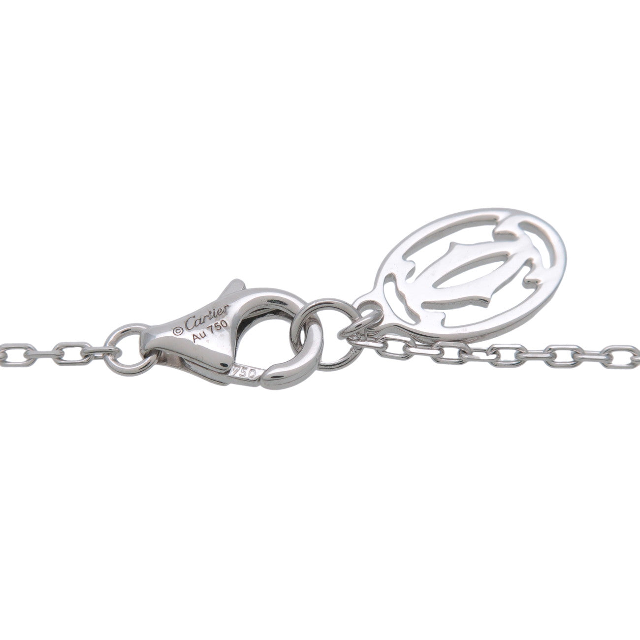 Cartier D'amour 1P Diamond Necklace SM 0.09ct 750WG White Gold