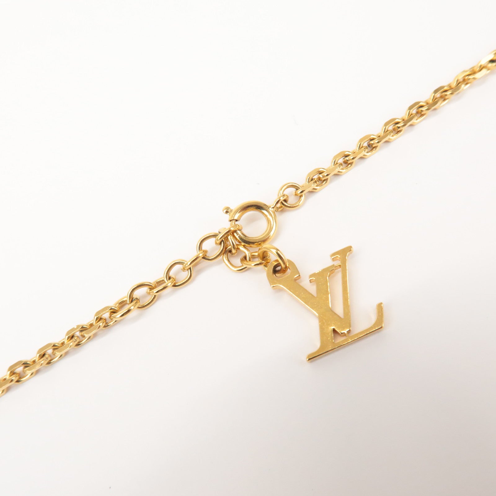 Louis Vuitton Pendentif Coeur Inclusion Necklace Gold Red M66087