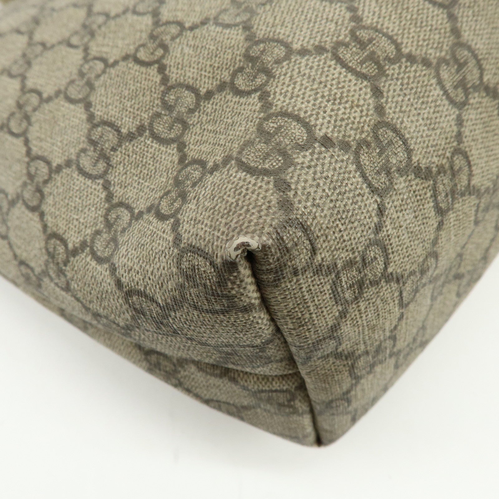 GUCCI GG Supreme Leather Sherry Tote Bag Shoulder Bag 211134