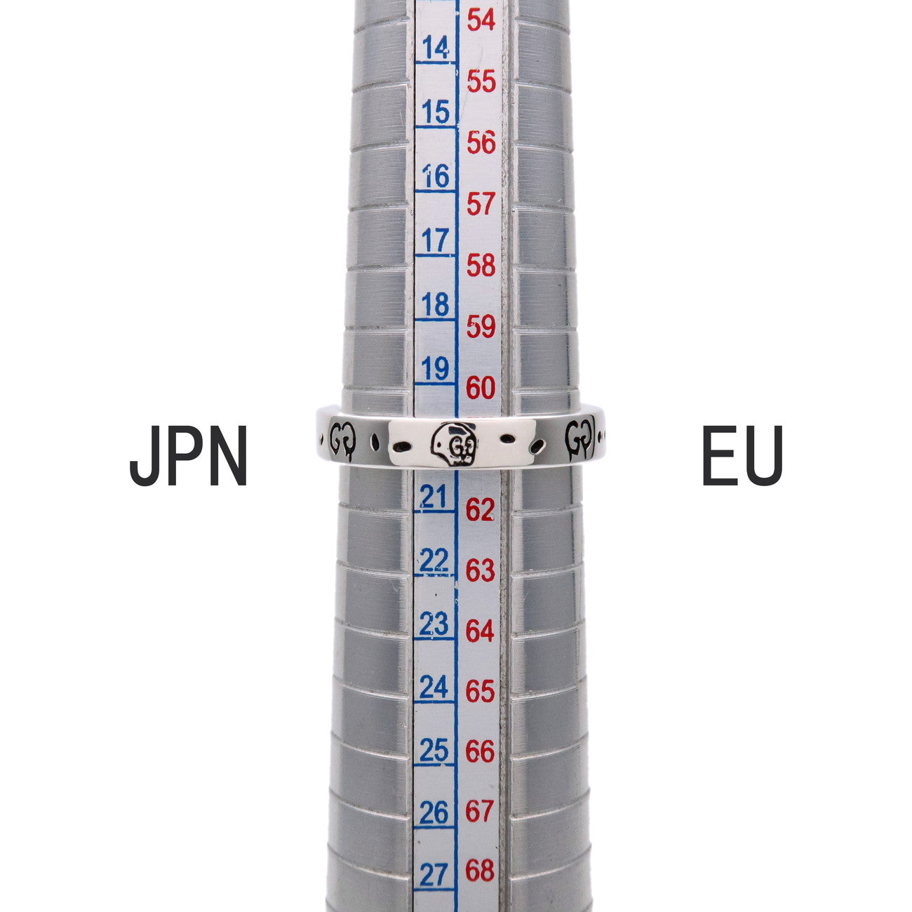 GUCCI Ghost Ring SV925 #21 US9.5 EU61 HK21 Silver 477932