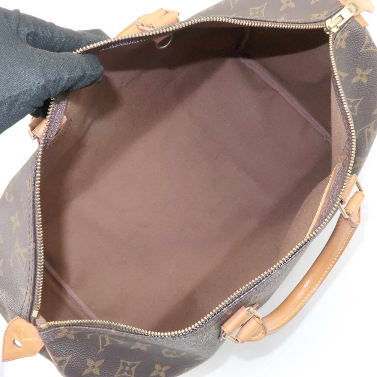 Louis Vuitton Monogram Speedy 40 Hand Bag Boston Bag M41522 Used