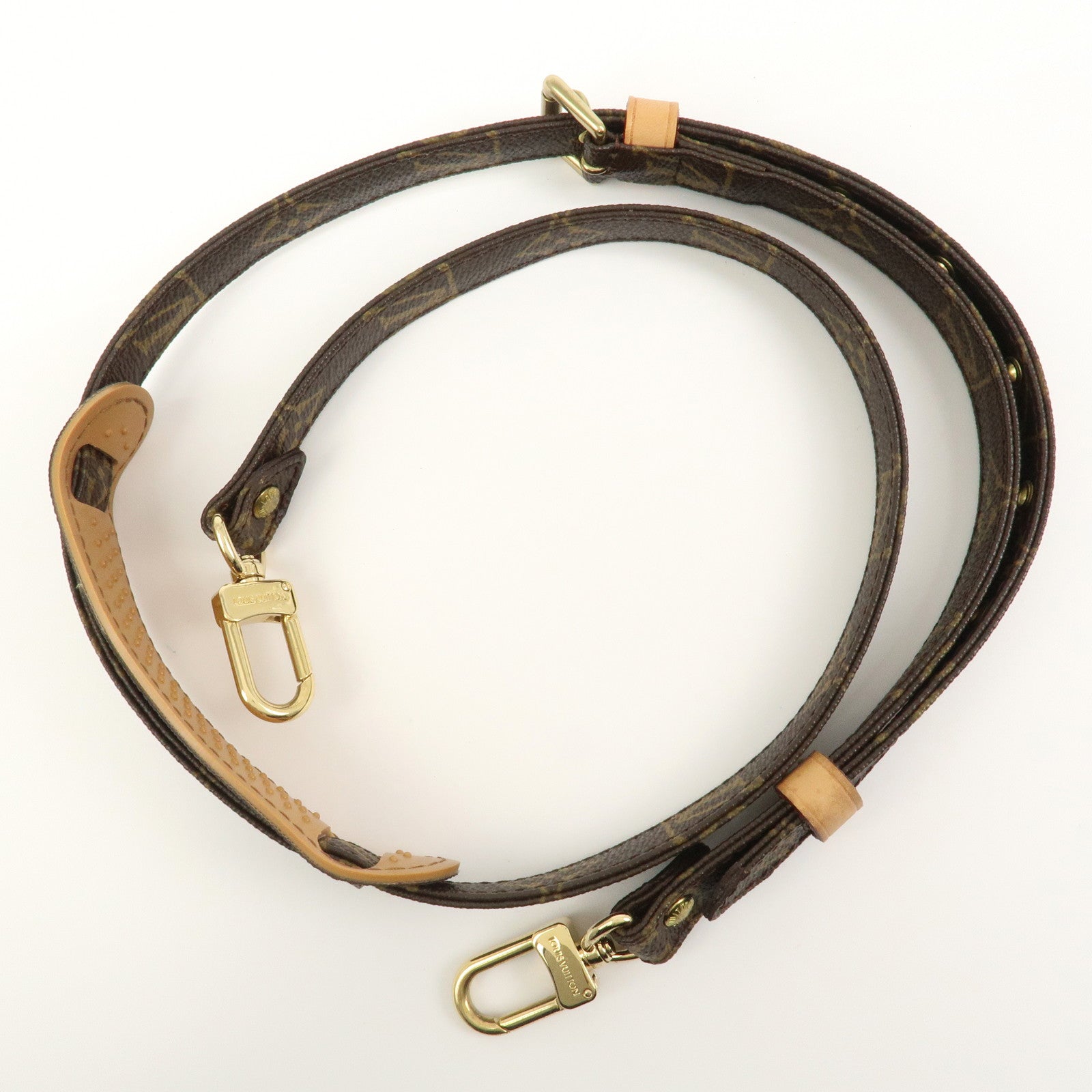 Louis Vuitton Monogram Adjustable Shoulder Strap Brown 120cm J52315