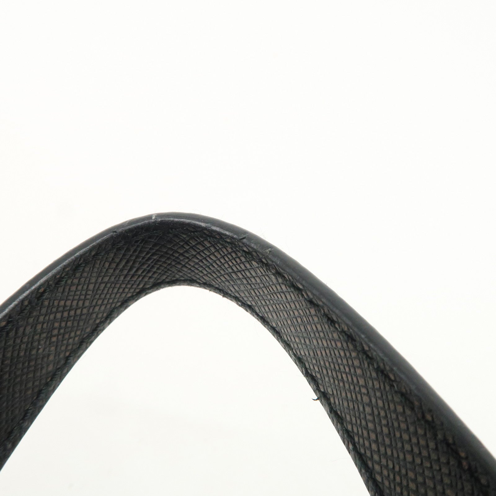 PRADA Triangle Logo Nylon Leather Backpack Rucksack Black 1BZ032