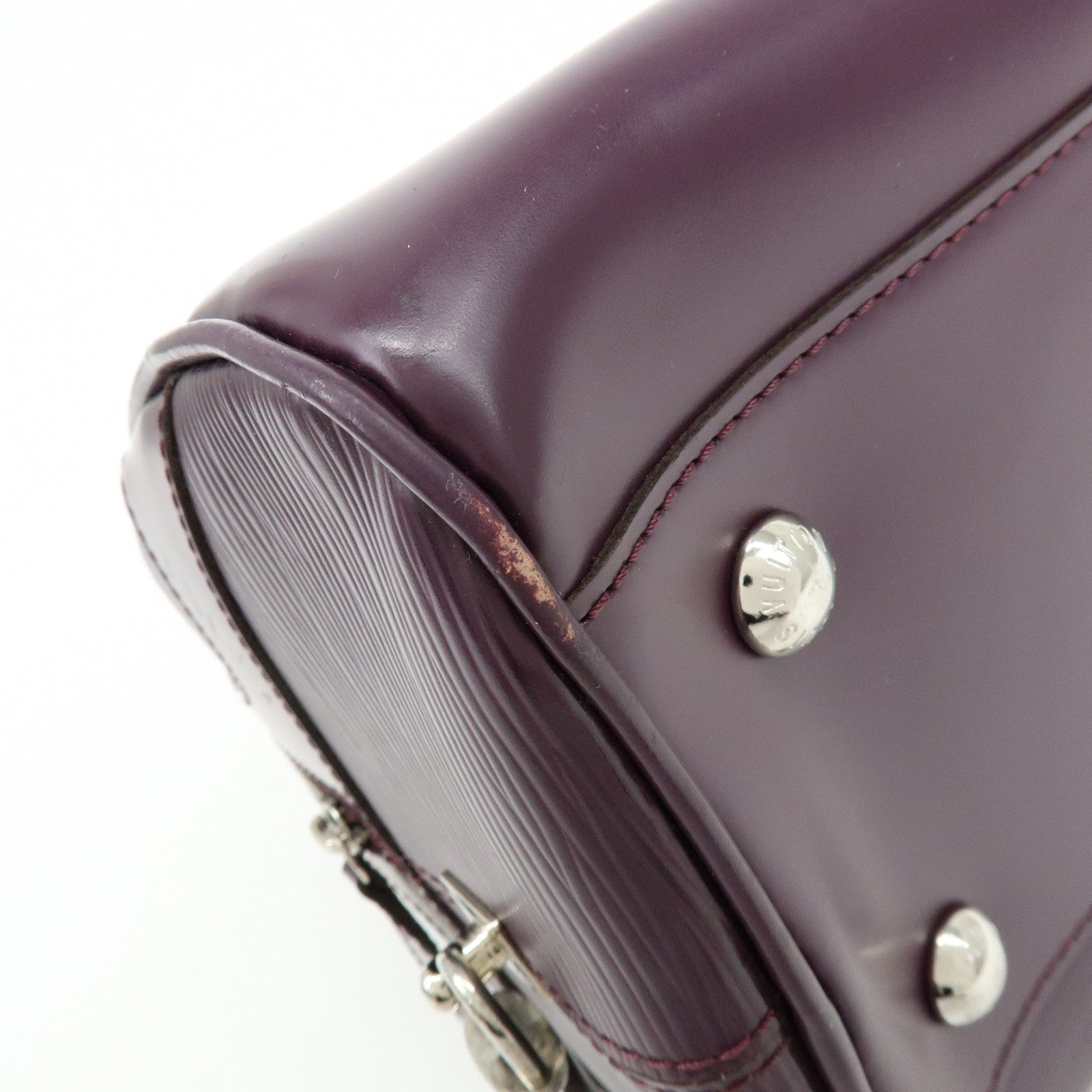 Louis Vuitton Epi Bowling Montaigne GM Hand Bag Cassis M5931K