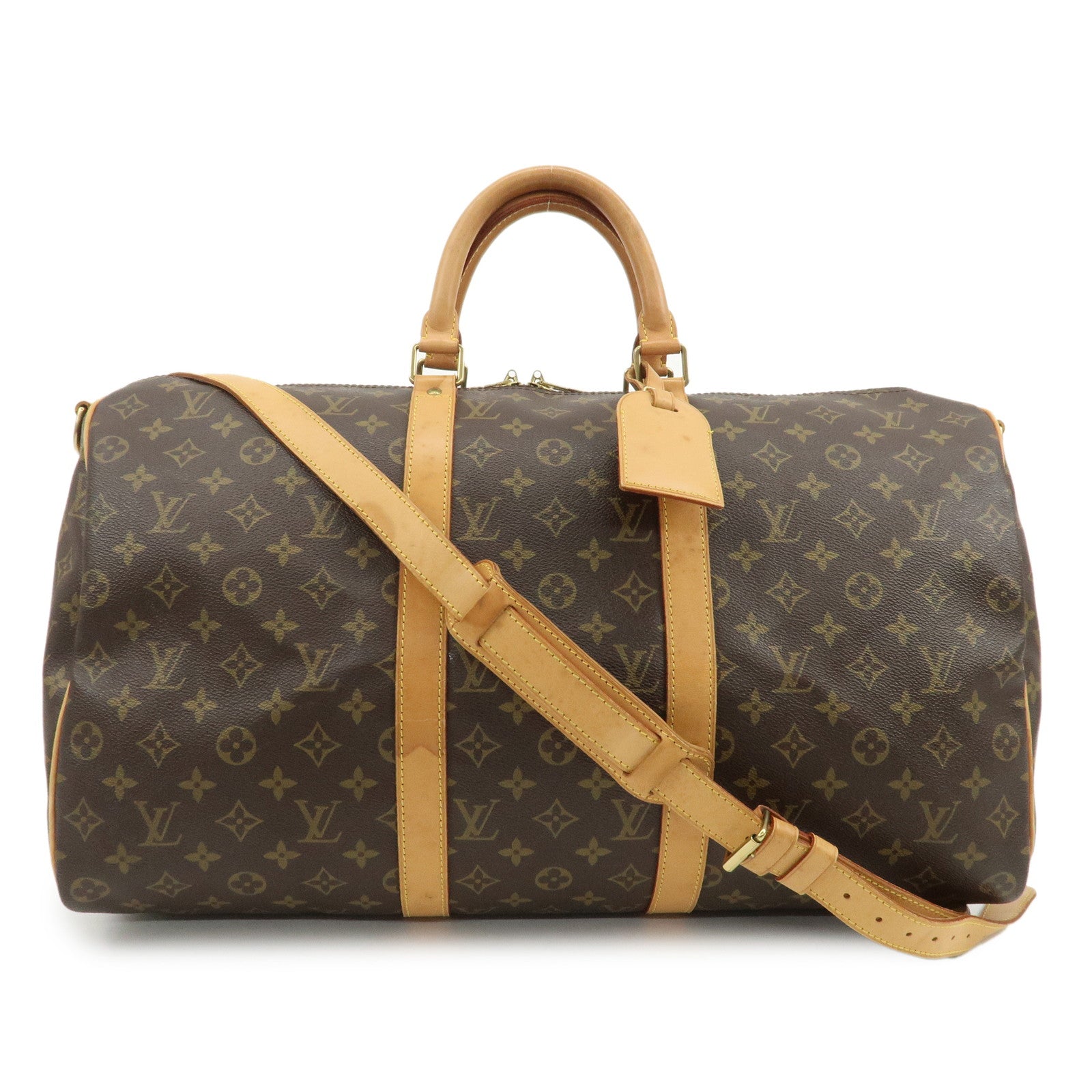 Louis Vuitton Monogram Keep All 50 Bandouliere Boston Bag M41416