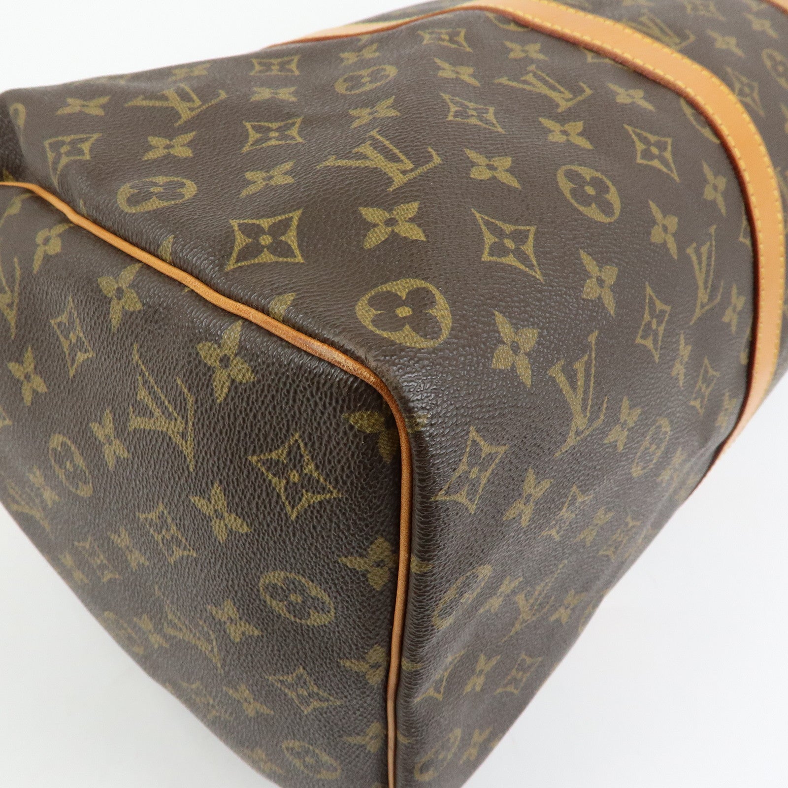 Louis Vuitton Monogram Keep All 50 Boston Bag Hand Bag Brown M41426