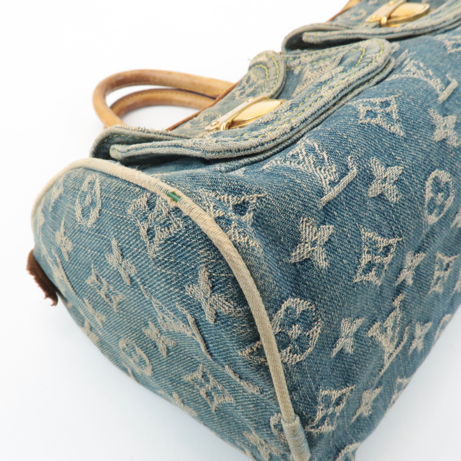 Louis Vuitton Monogram Denim Neo Speedy Boston Bag Blue M95019 Used