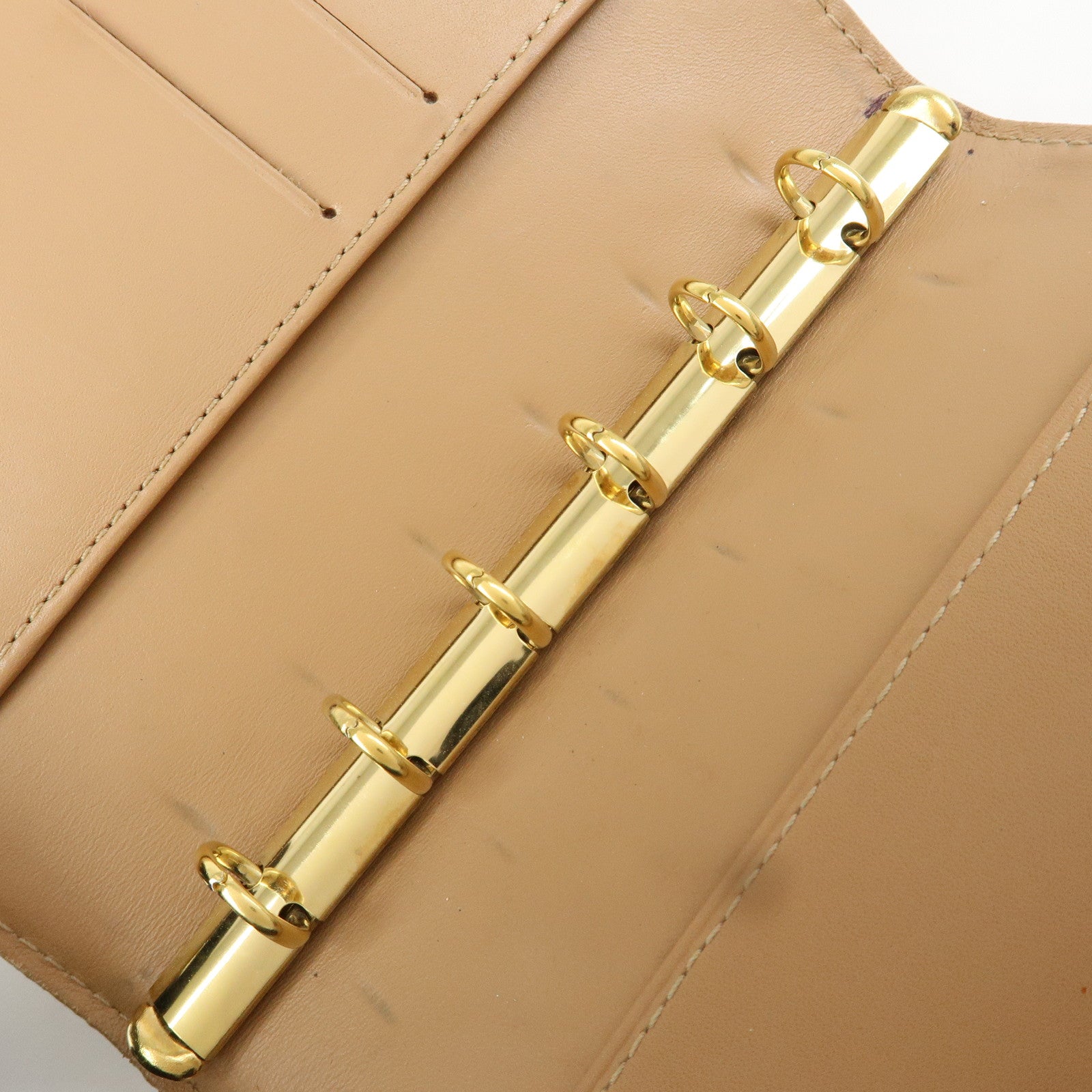 Louis Vuitton Monogram Vernis Agenda PM Planner Cover Beige R21001