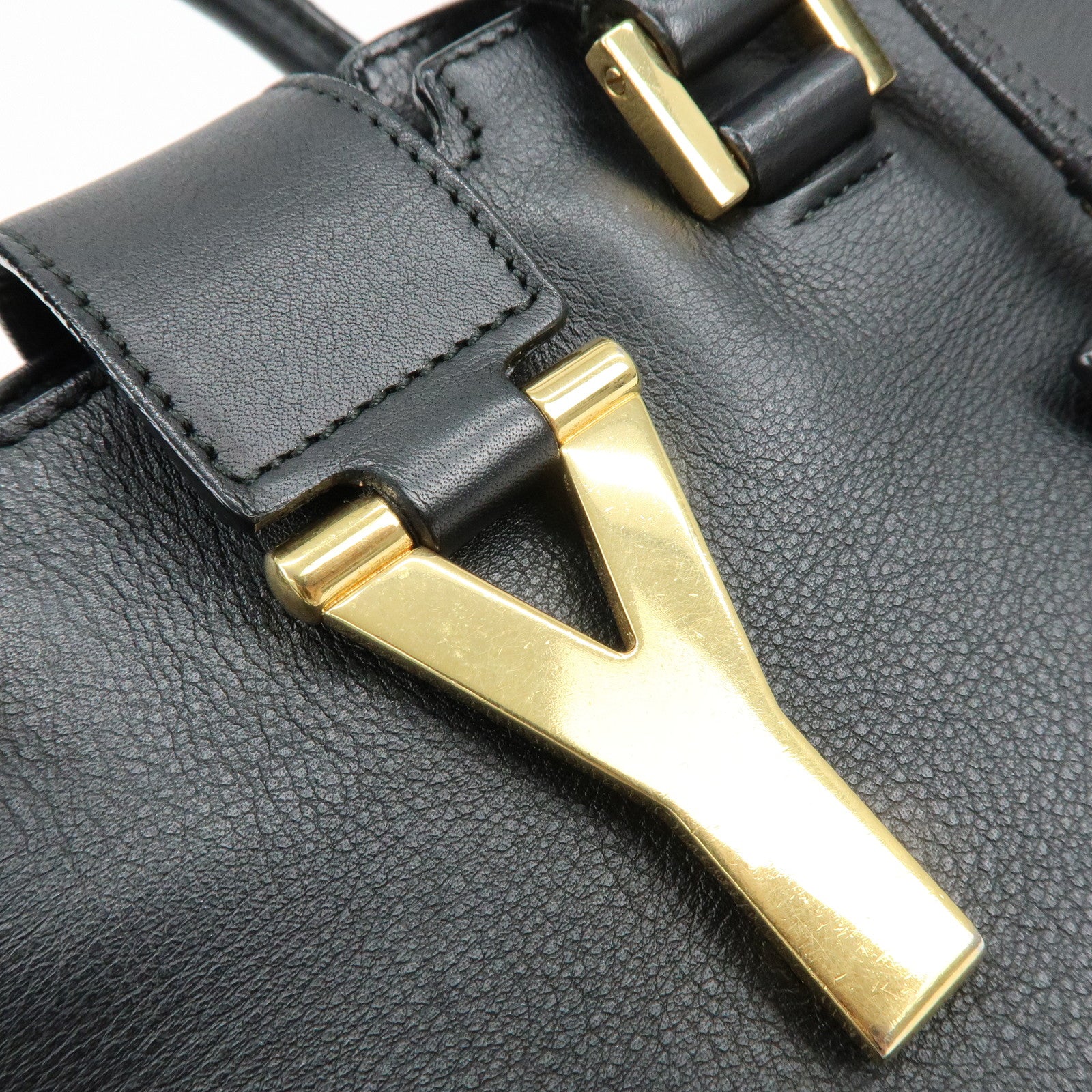 SAINT LAURENT PARIS Petit Cabas Y Line Leather 2Way Bag 311210