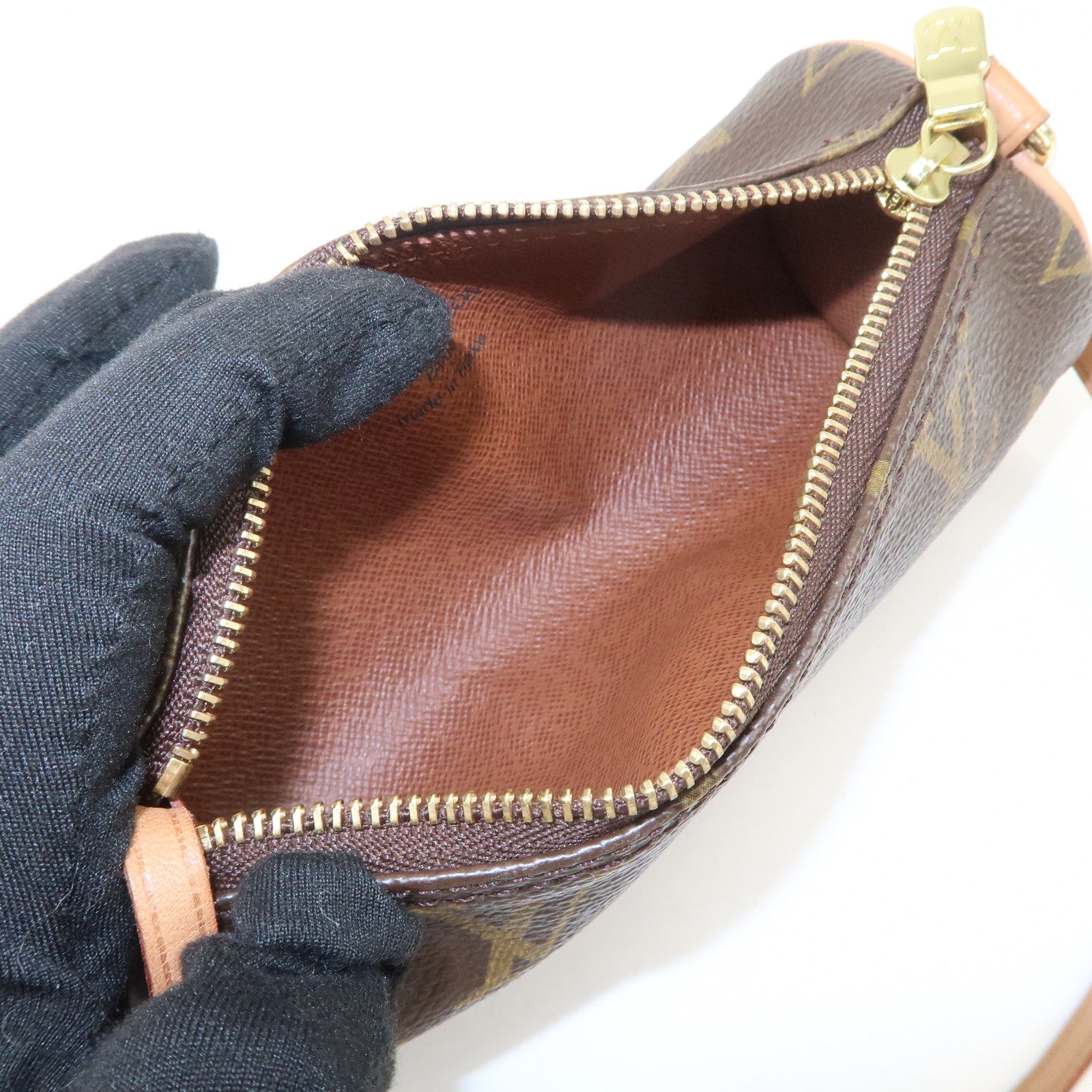Louis Vuitton Mini Pouch for Papillon Bag New Style Brown