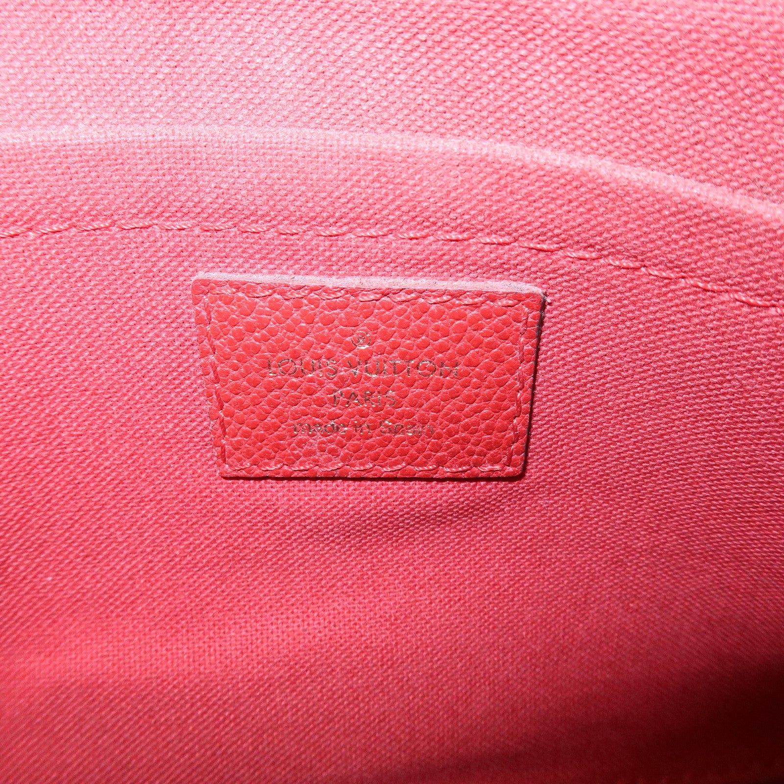 Louis Vuitton Monogram Pallas Clutch 2Way Bag Cerise M41638