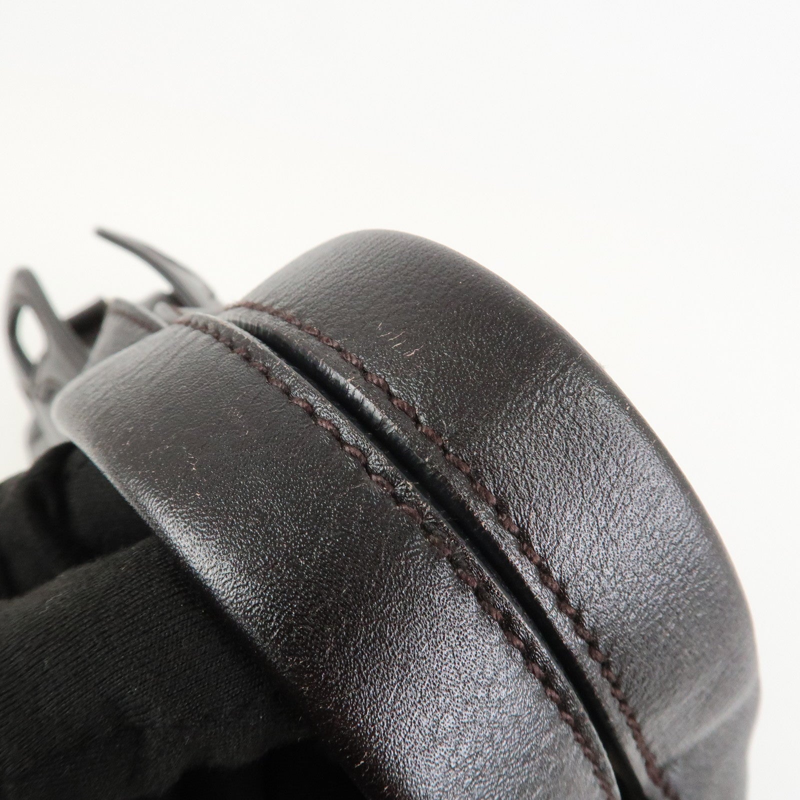 Cartier Marcello de Cartier Leather Hand Bag Dark Brown