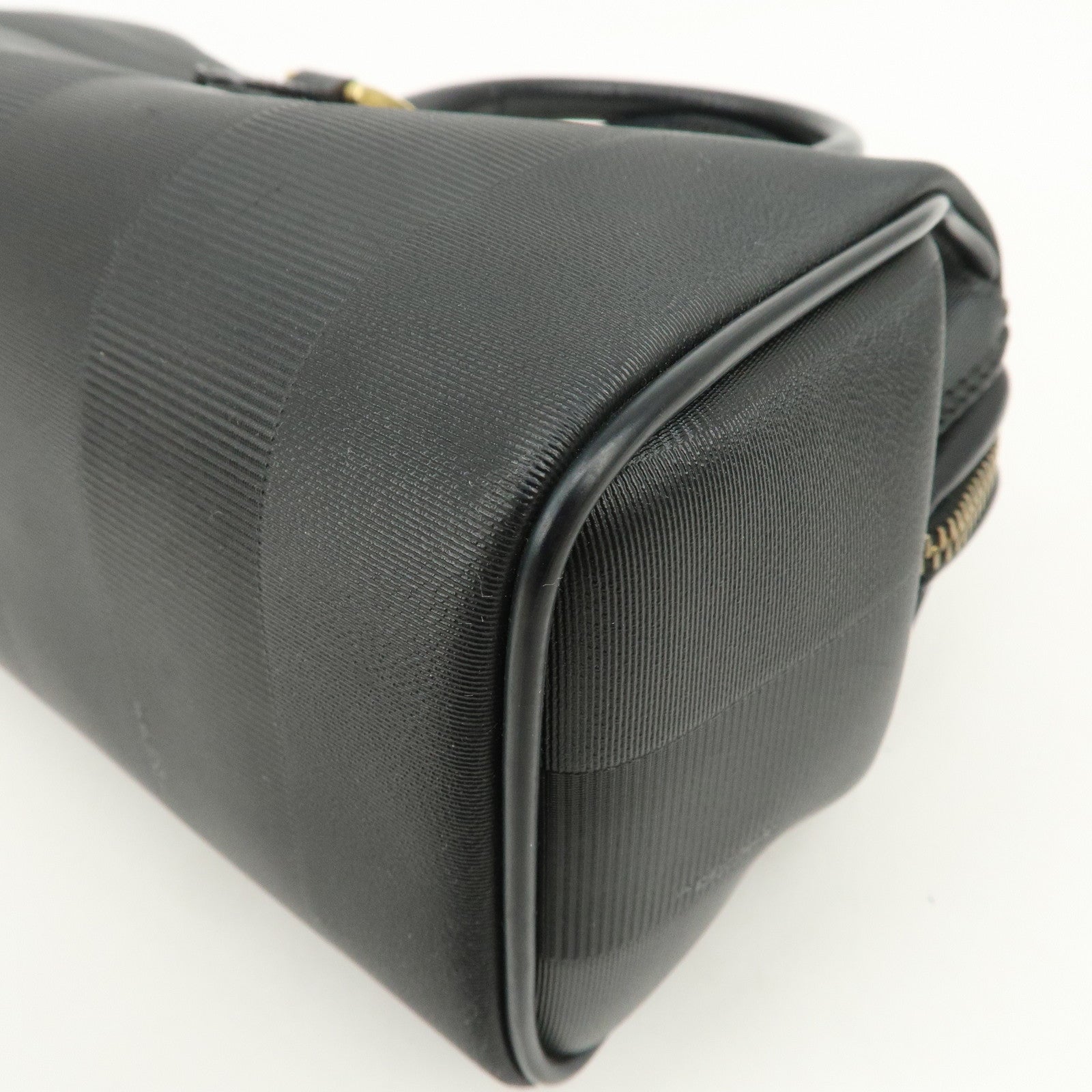 FENDI Pequin PVC Canvas Leather 2Way Boston Bag 259022