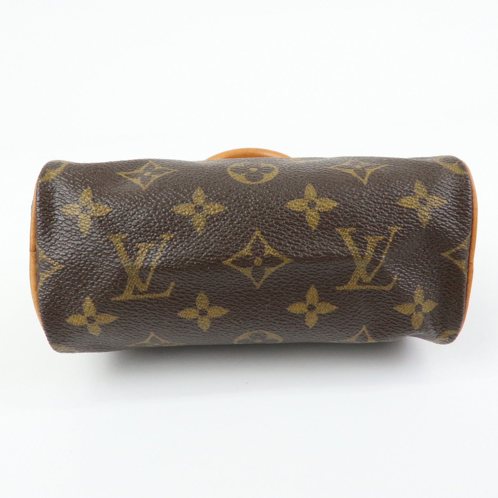 Louis Vuitton Monogram Mini Speedy Hand Shoulder Bag Brown M41534