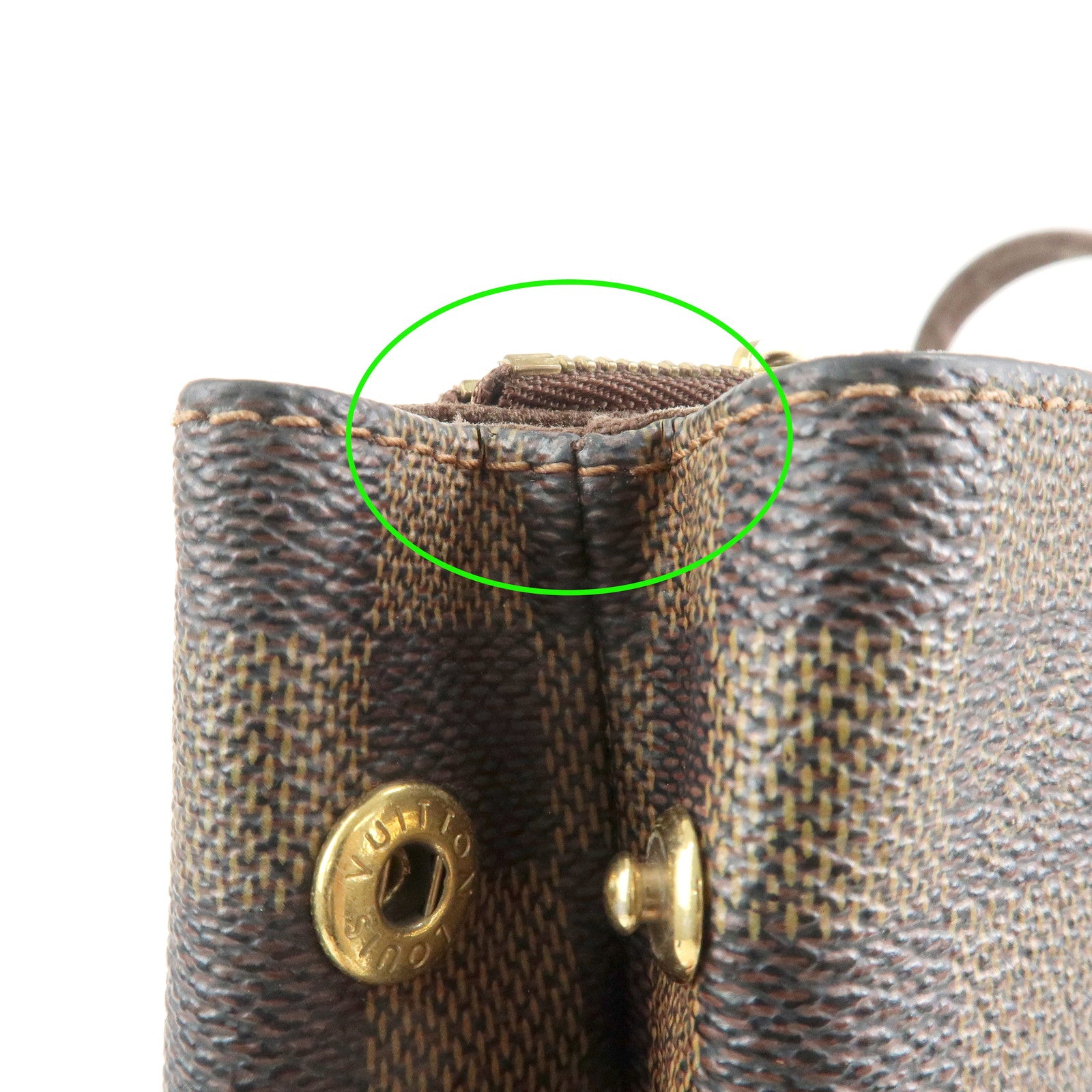 Louis Vuitton Damier Ebene Canvas Cover Bobourg Hand Bag M52006 Used