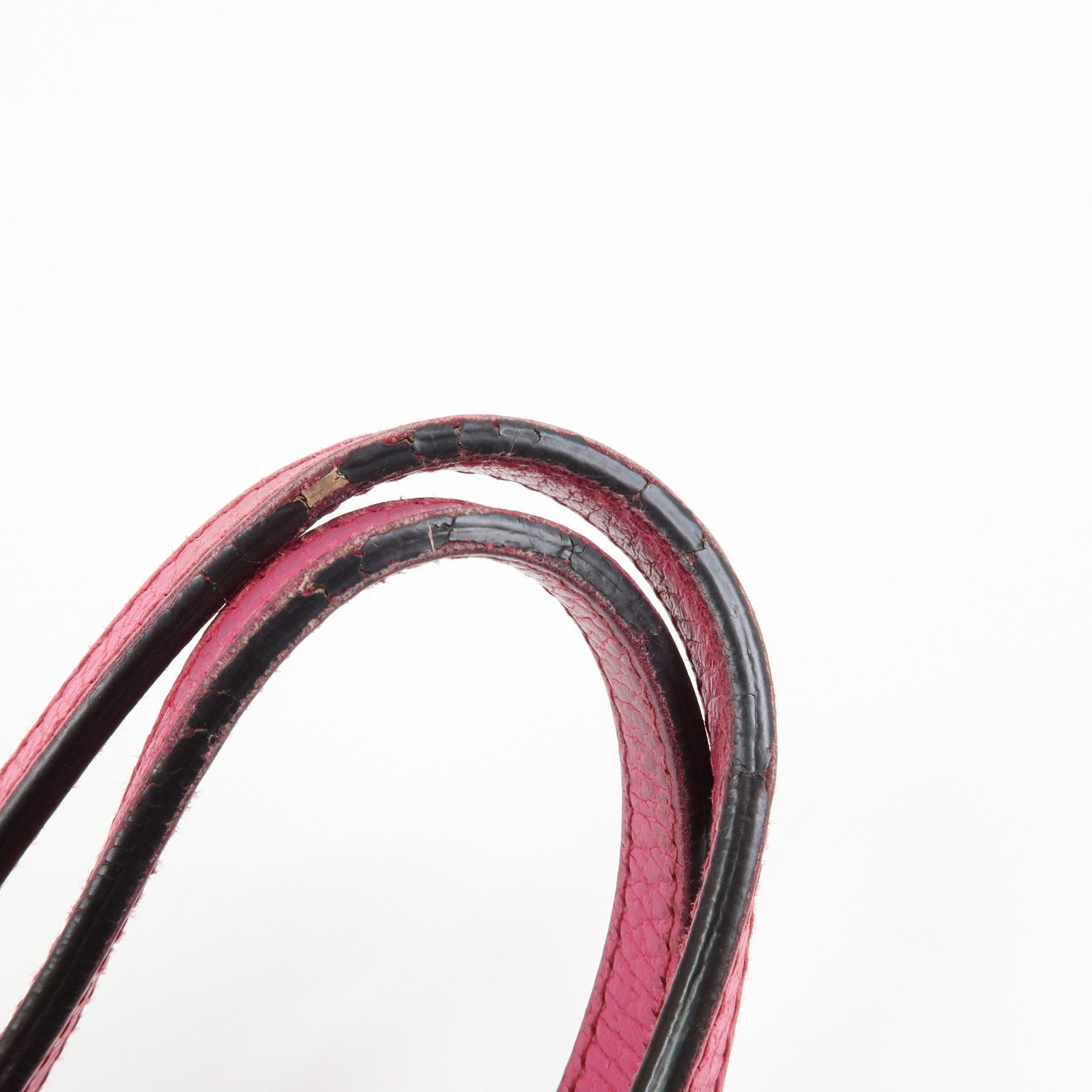 GUCCI Swing Leather Medium Tote Bag Shoulder Bag Pink 354408