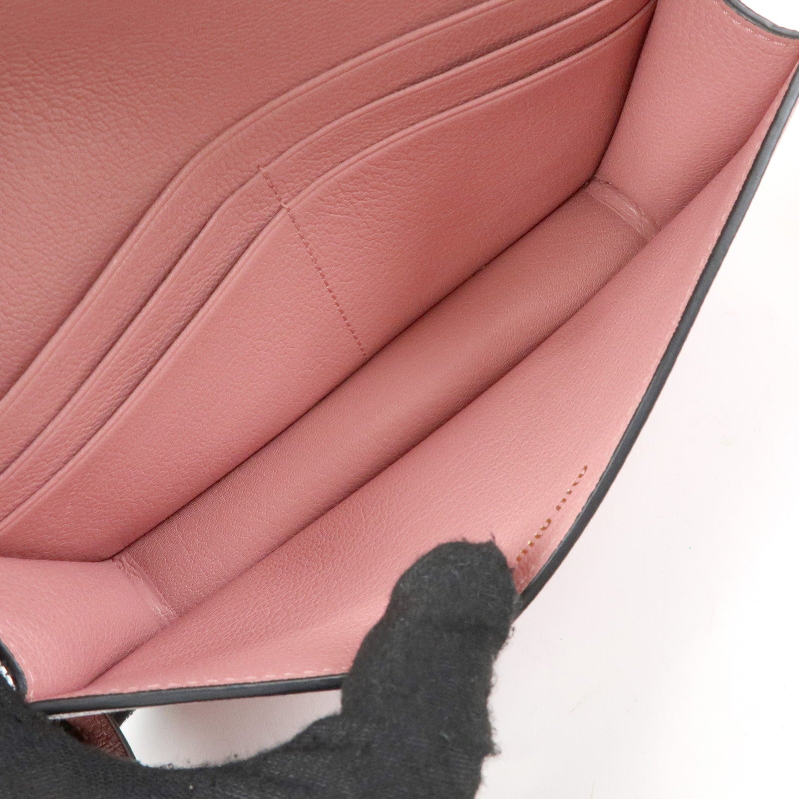 MIU MIU Madras Leather 2Way Clutch Bag Shoulder Bag Pink 5ZH044