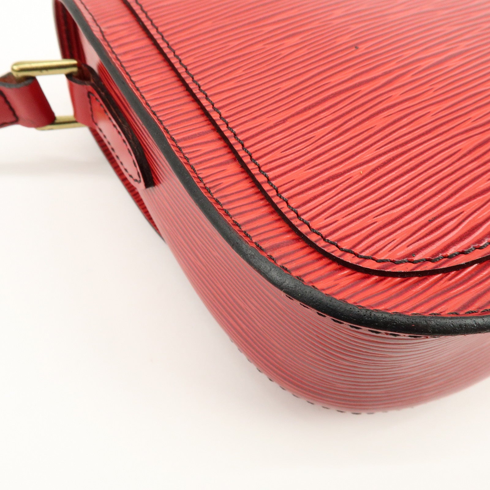 Louis Vuitton Epi Leather Mini Saint Cloud Shoulder Bag Red M52217