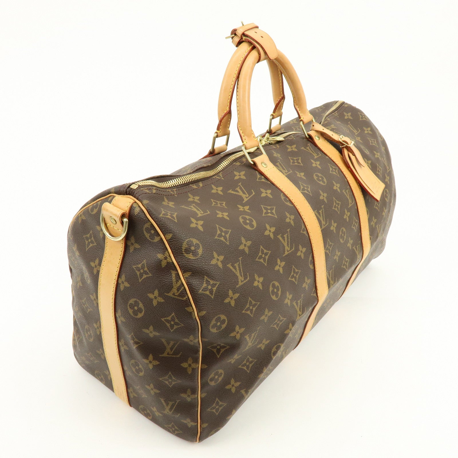 Louis Vuitton Monogram Keep All Bandouliere 50 Boston Bag M41416