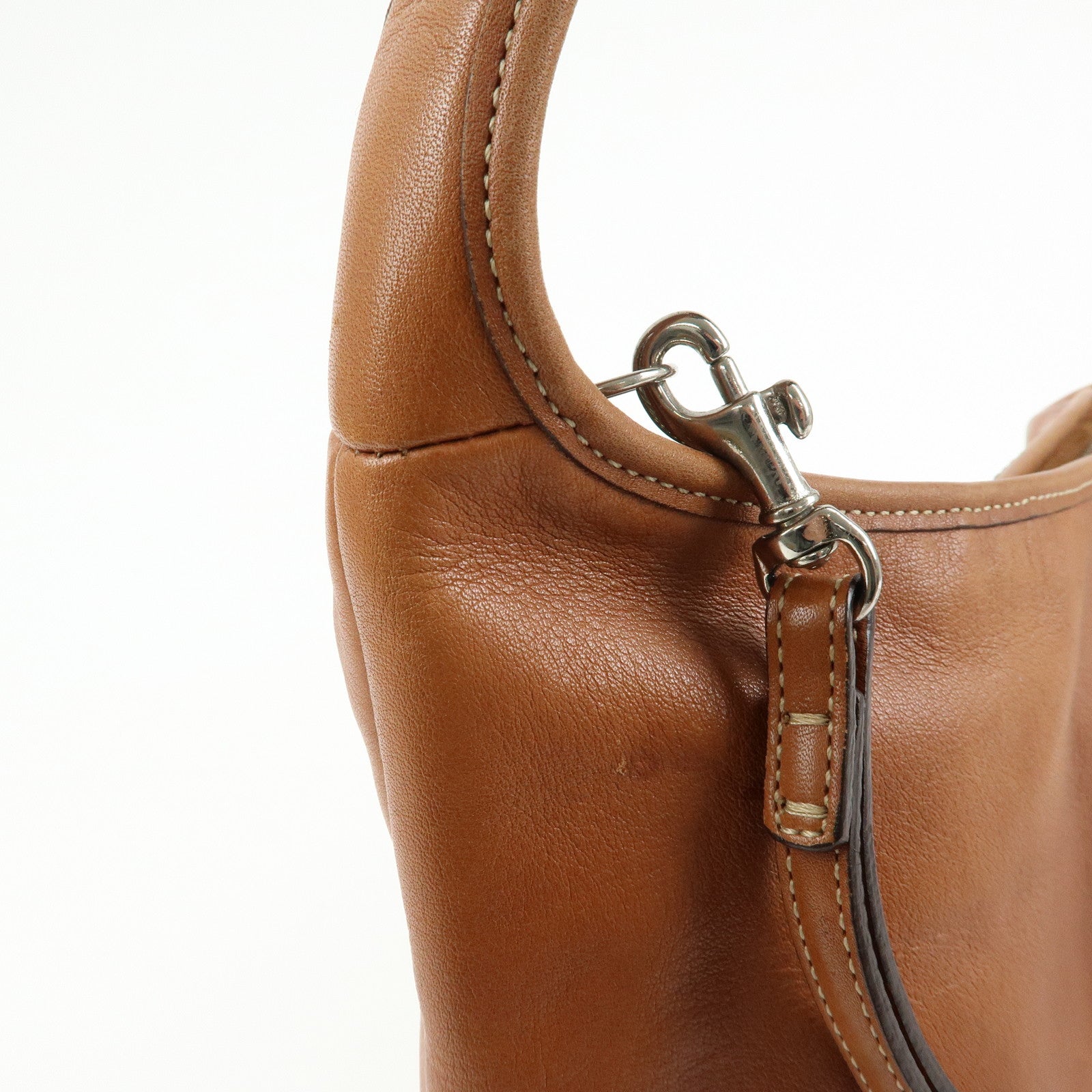 COACH Ergo Leather Shoulder Bag Hand Bag Camel