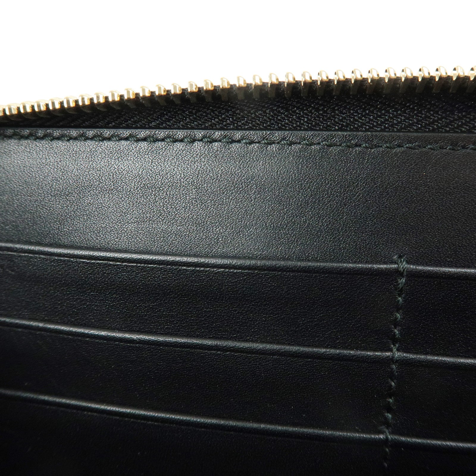 GUCCI Microguccissima Leather Zippy Long Wallet Black 449391