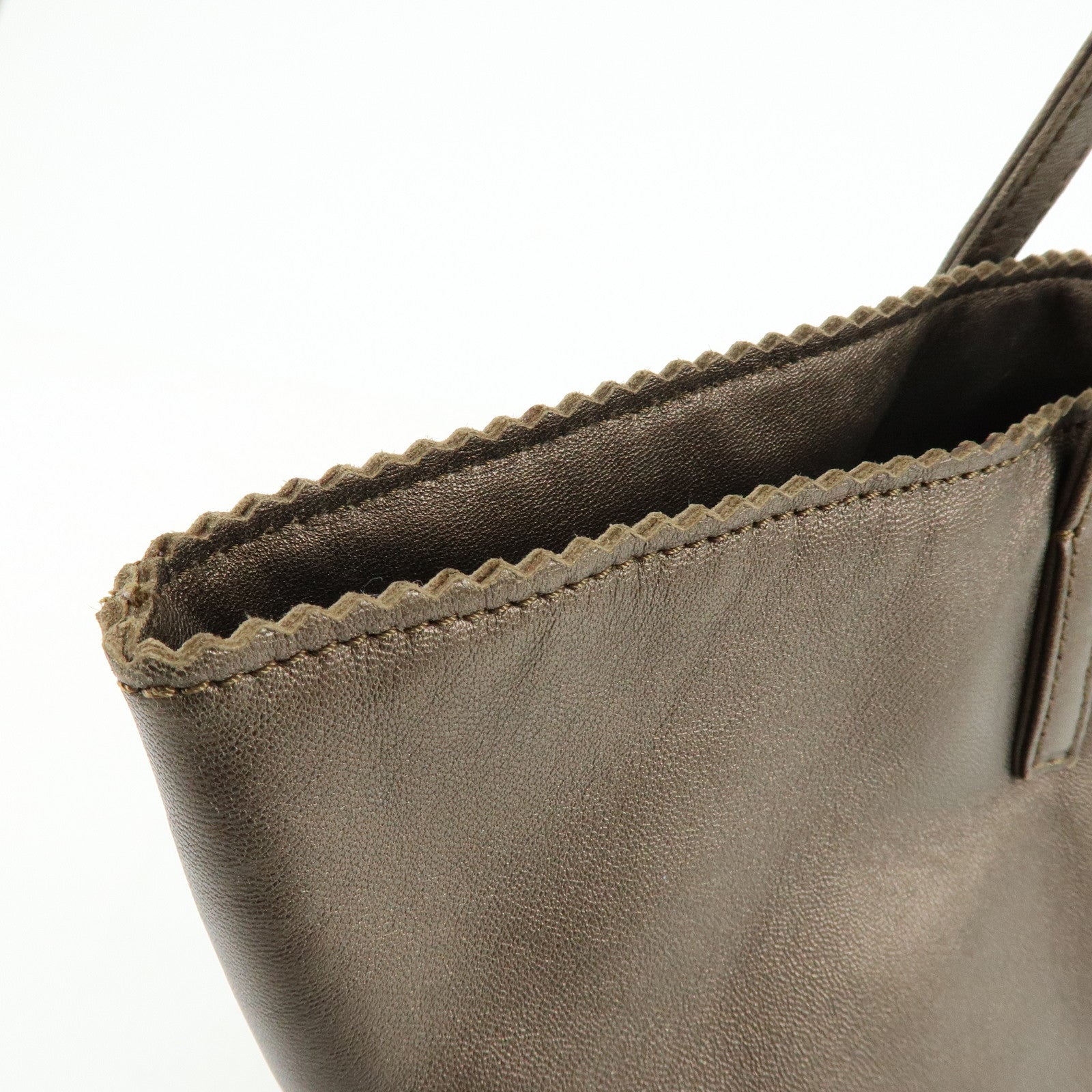 LOEWE Anagram Nappa Leather Tote Bag Hand Bag Bronze