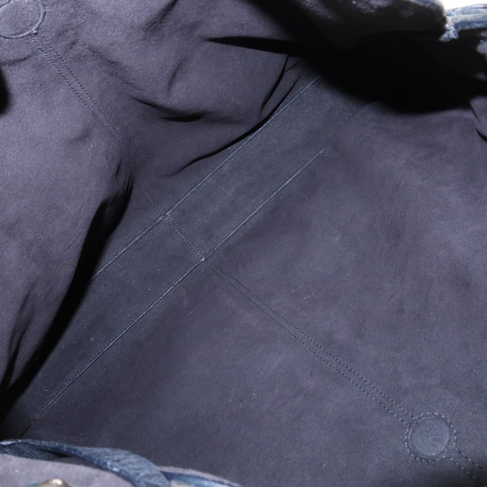 Ferragamo Gancini Calf Leather Shoulder Bag Hand Bag Black