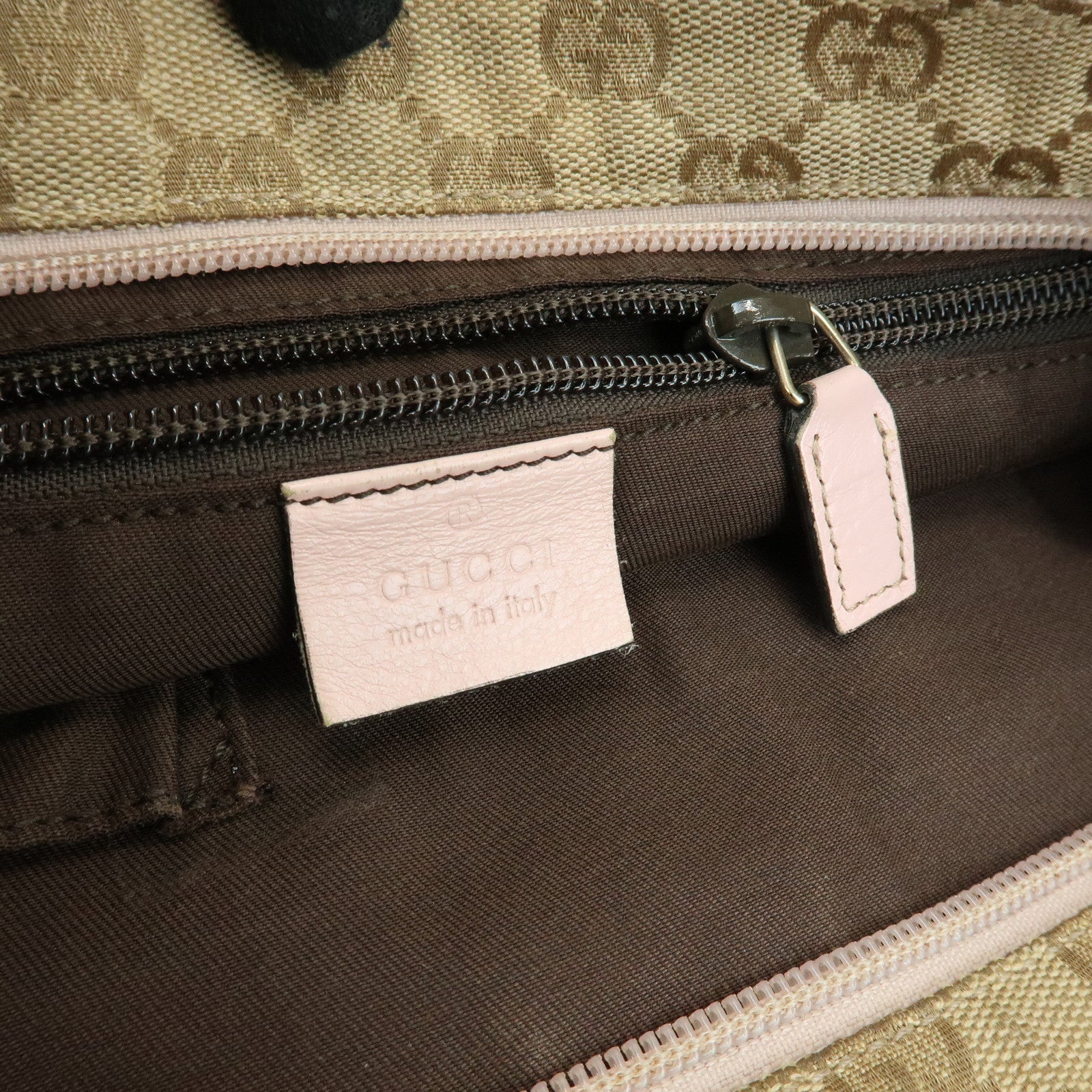GUCCI Sherry GG Canvas Leather Shoulder Bag Crossbody Bag 189749