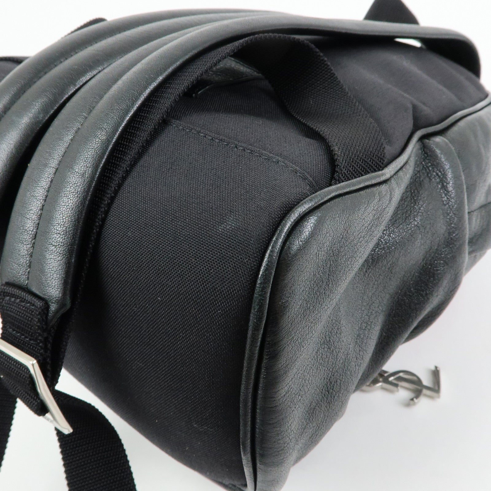 SAINT LAURENT PARIS CIty Leather Backpack Rucksack Black